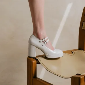 088- Verite Cuir Brillant Ecru
