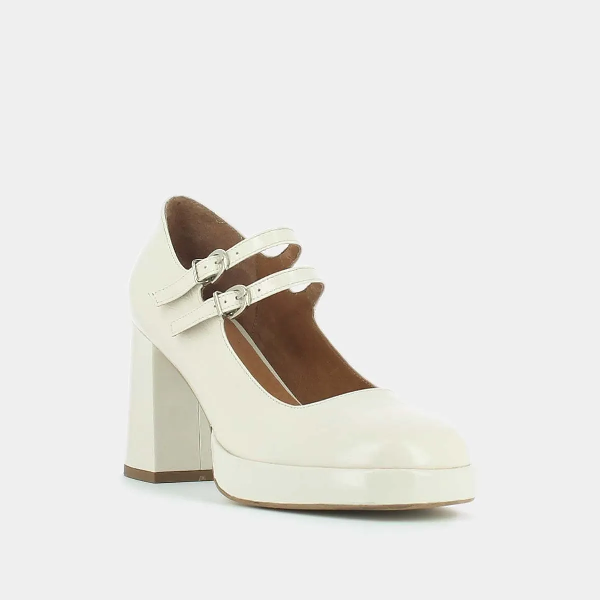 088- Verite Cuir Brillant Ecru