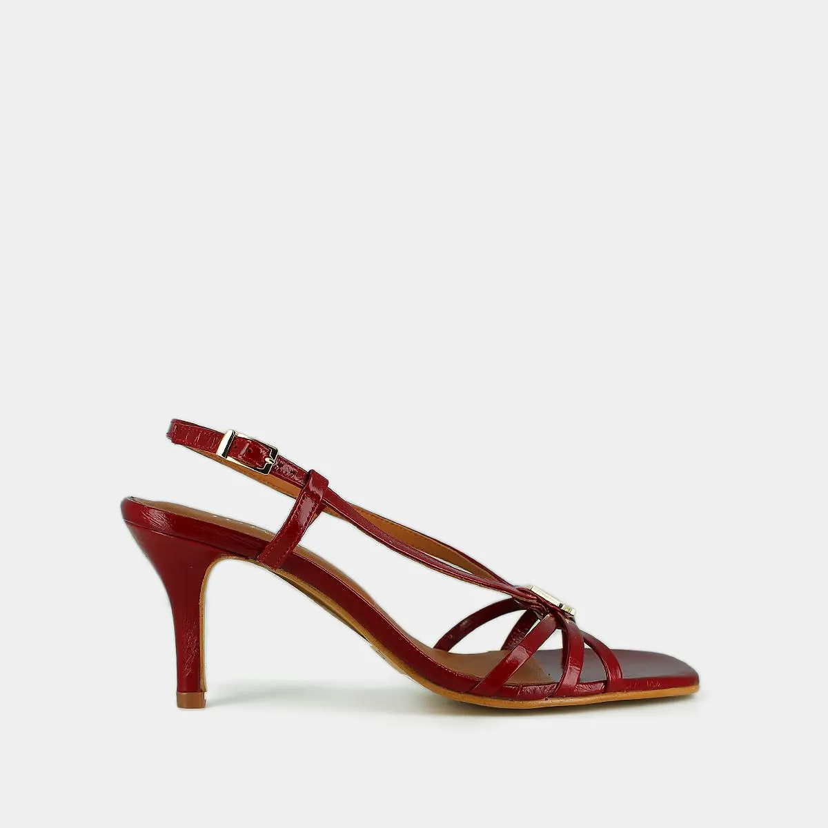 088- Voma Cuir Brillant Rouge-Carmin