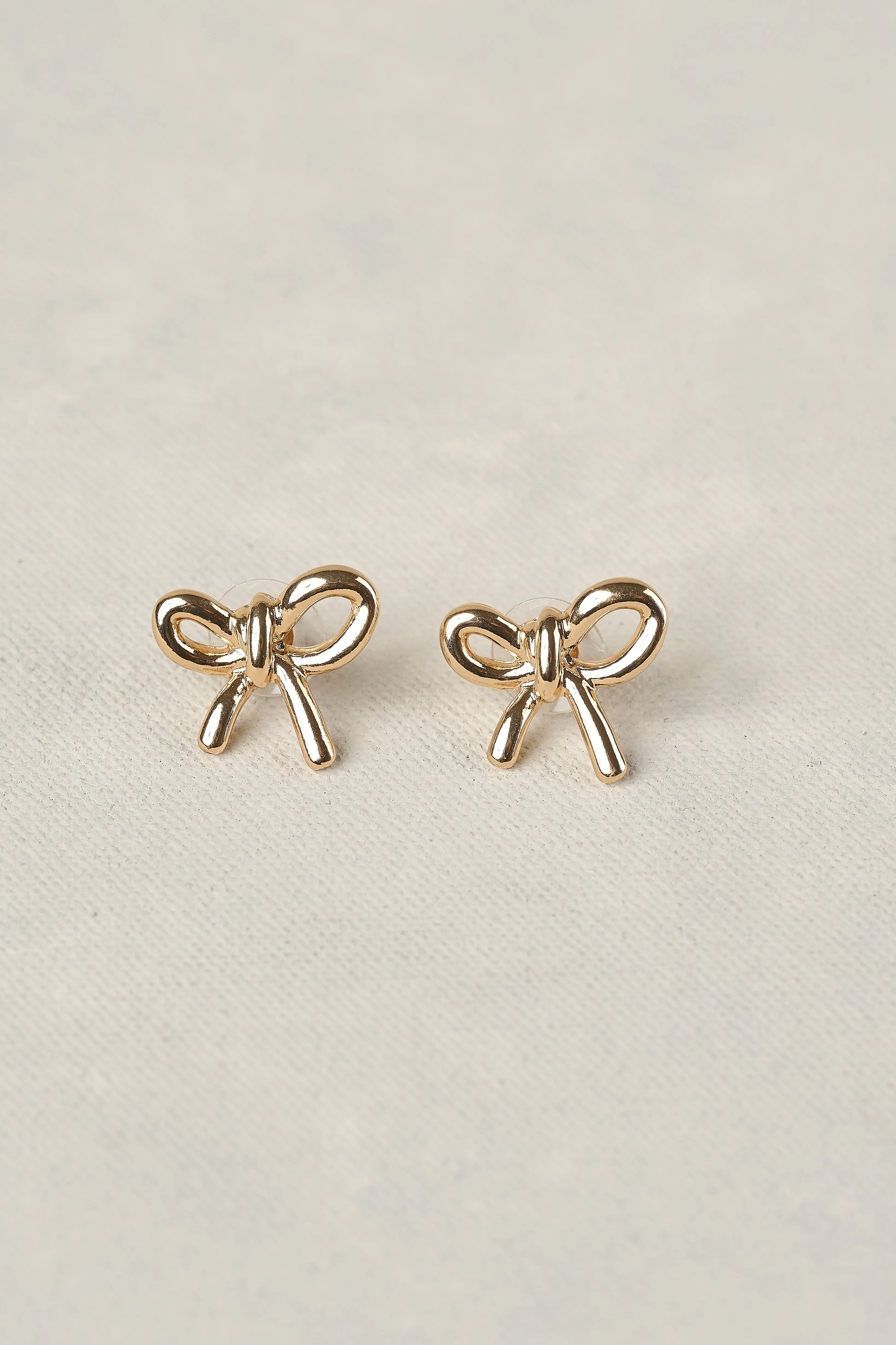 18K Gold Plated Bow Earrings