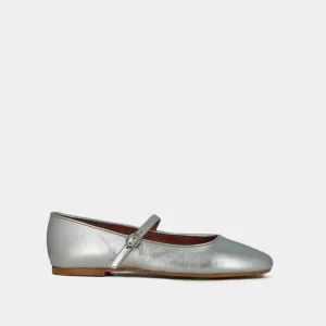 264-e Dunkie Cuir Metallis Argent