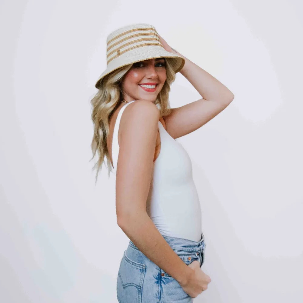 Adeline Straw Bucket Hat