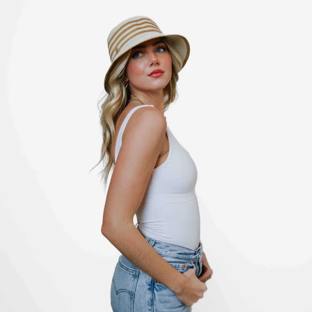 Adeline Straw Bucket Hat