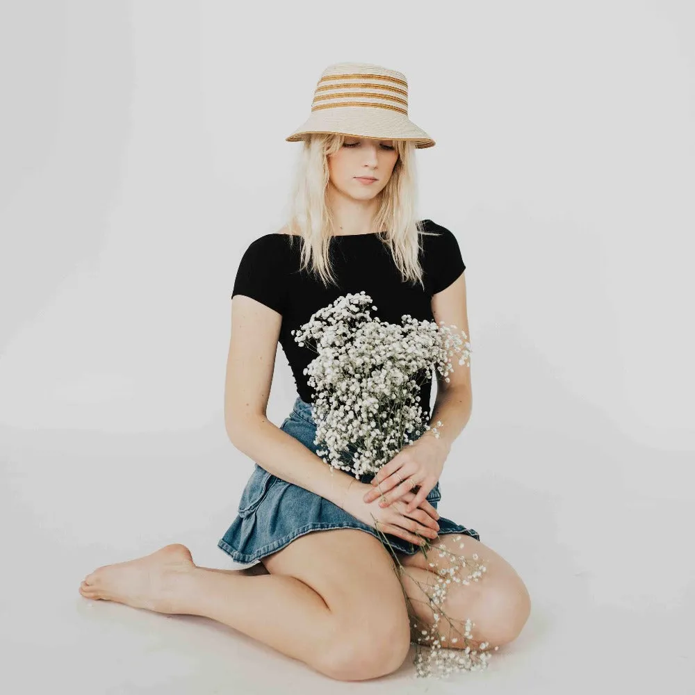 Adeline Straw Bucket Hat