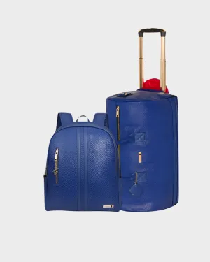 Apollo 1 Backpack & Rolling Duffle Bag Set in Royal Blue