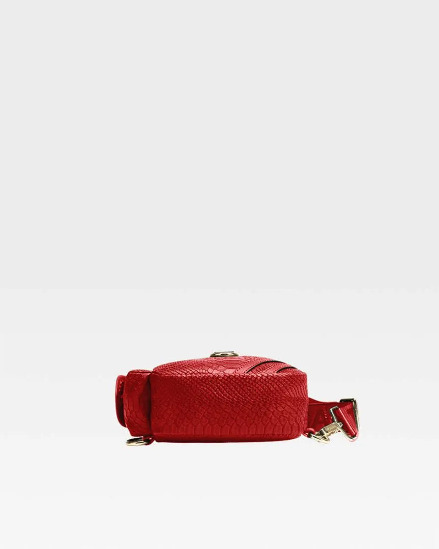Apollo 1 Tear Drop Crossbody Bag in Red