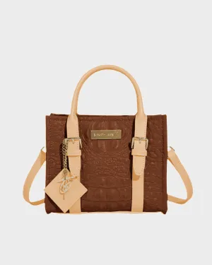 Apollo 2 Mini Tote Bag in Brown