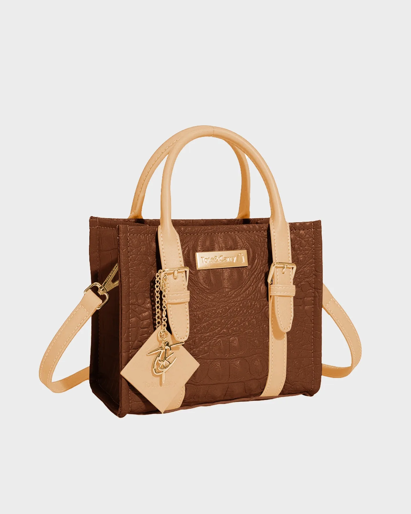 Apollo 2 Mini Tote Bag in Brown
