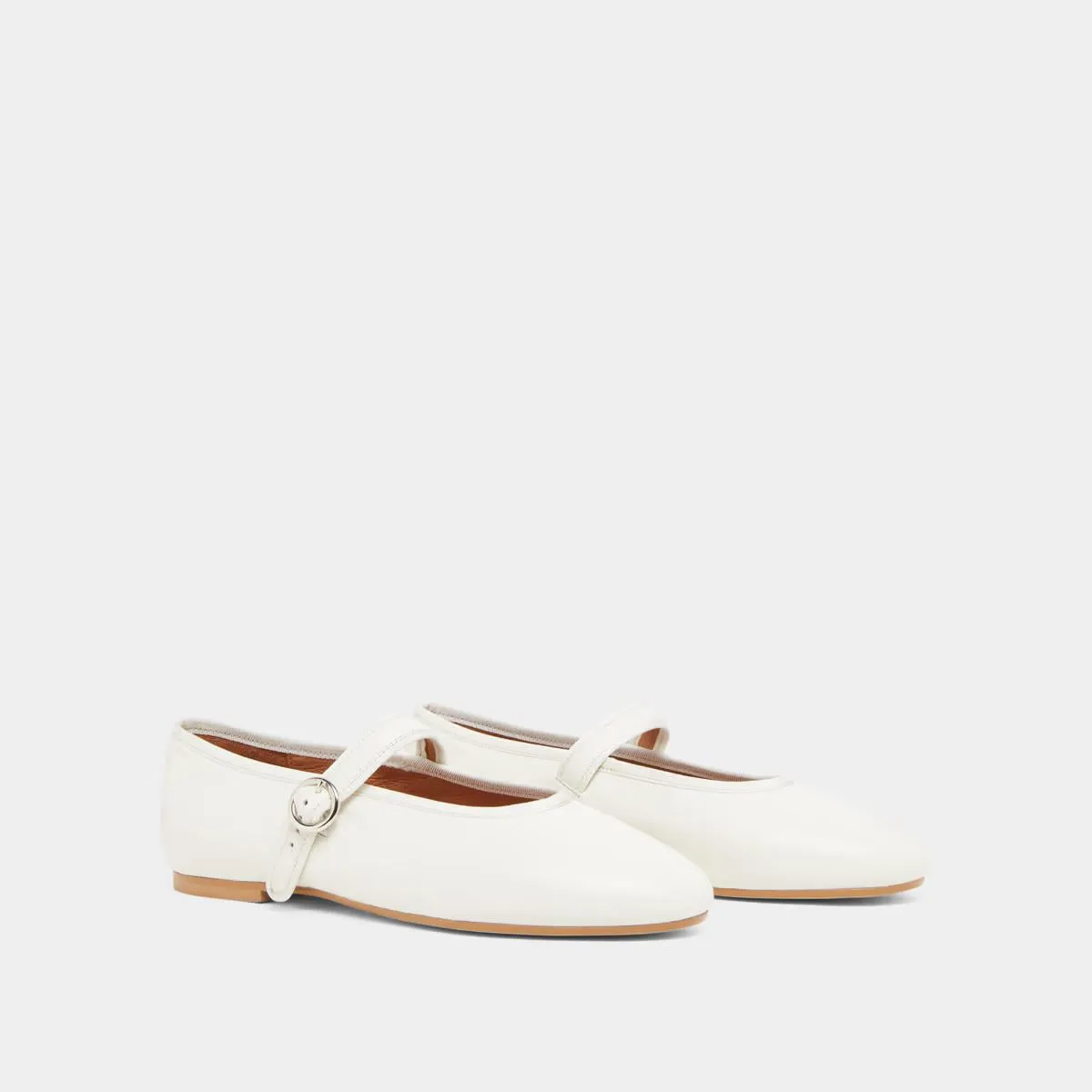 Ballerina Deesse Cuir Ecru