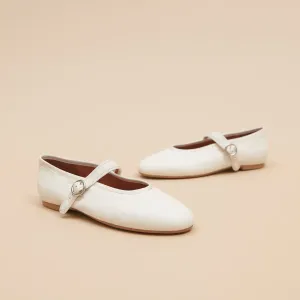 Ballerina Deesse Cuir Ecru