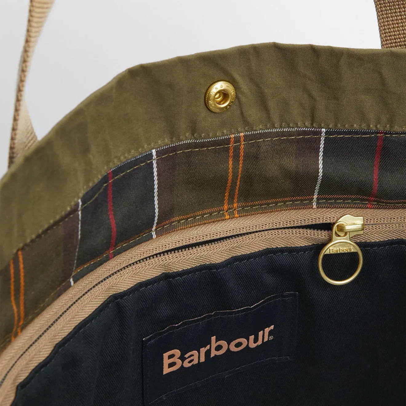 Barbour Transport Carry All Tote Bag Dusky Green