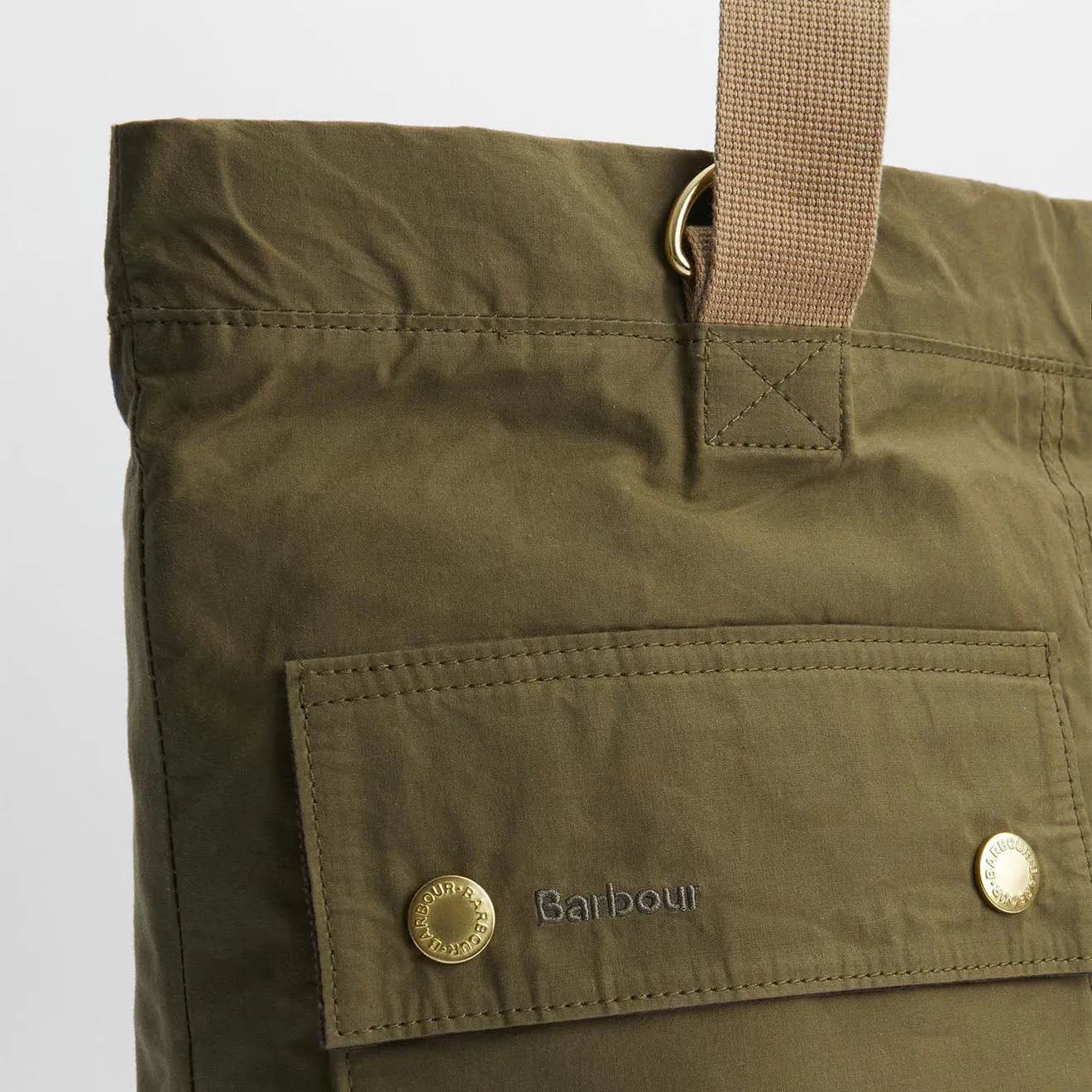 Barbour Transport Carry All Tote Bag Dusky Green