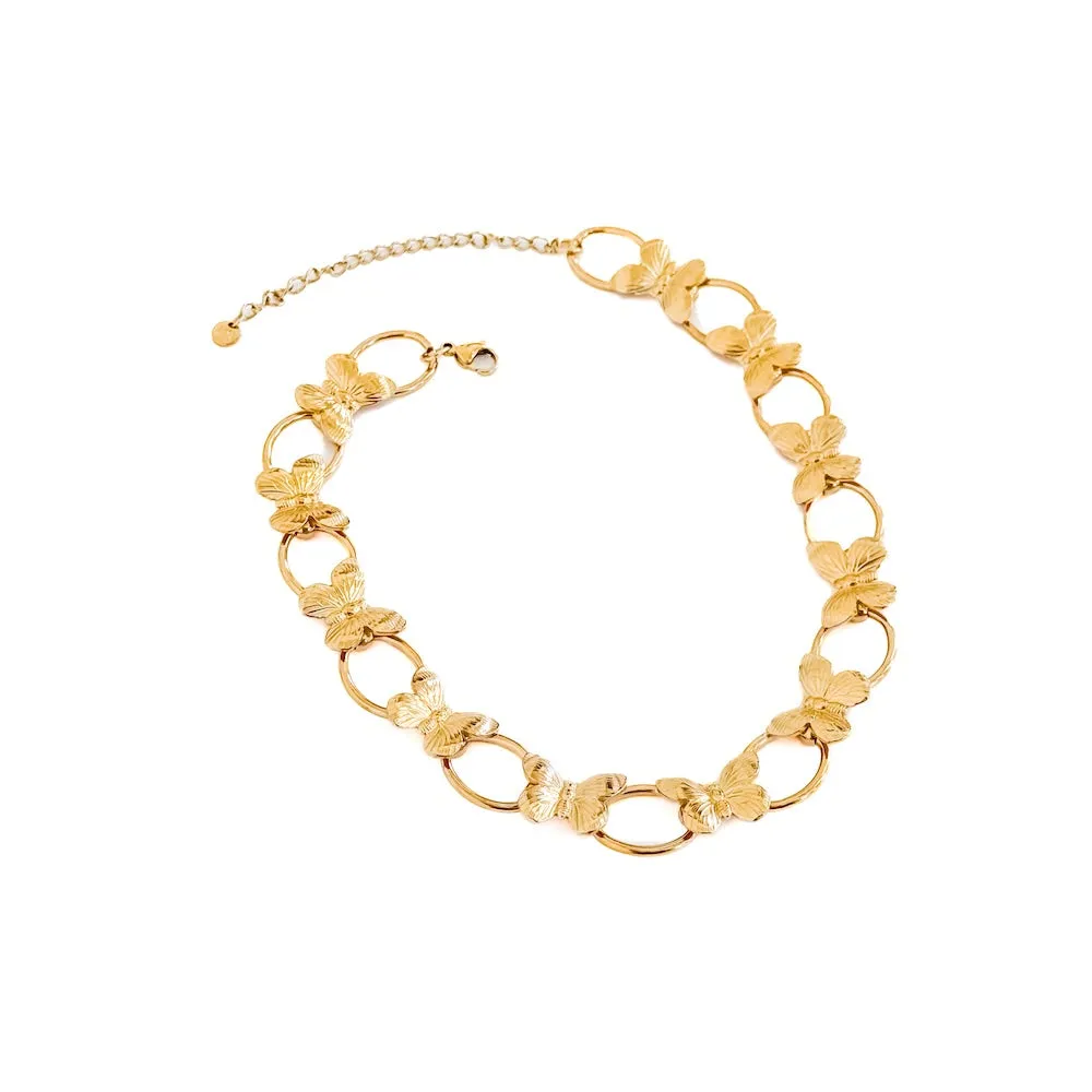 Beatrice Butterfly Chain Necklace - WATERPROOF