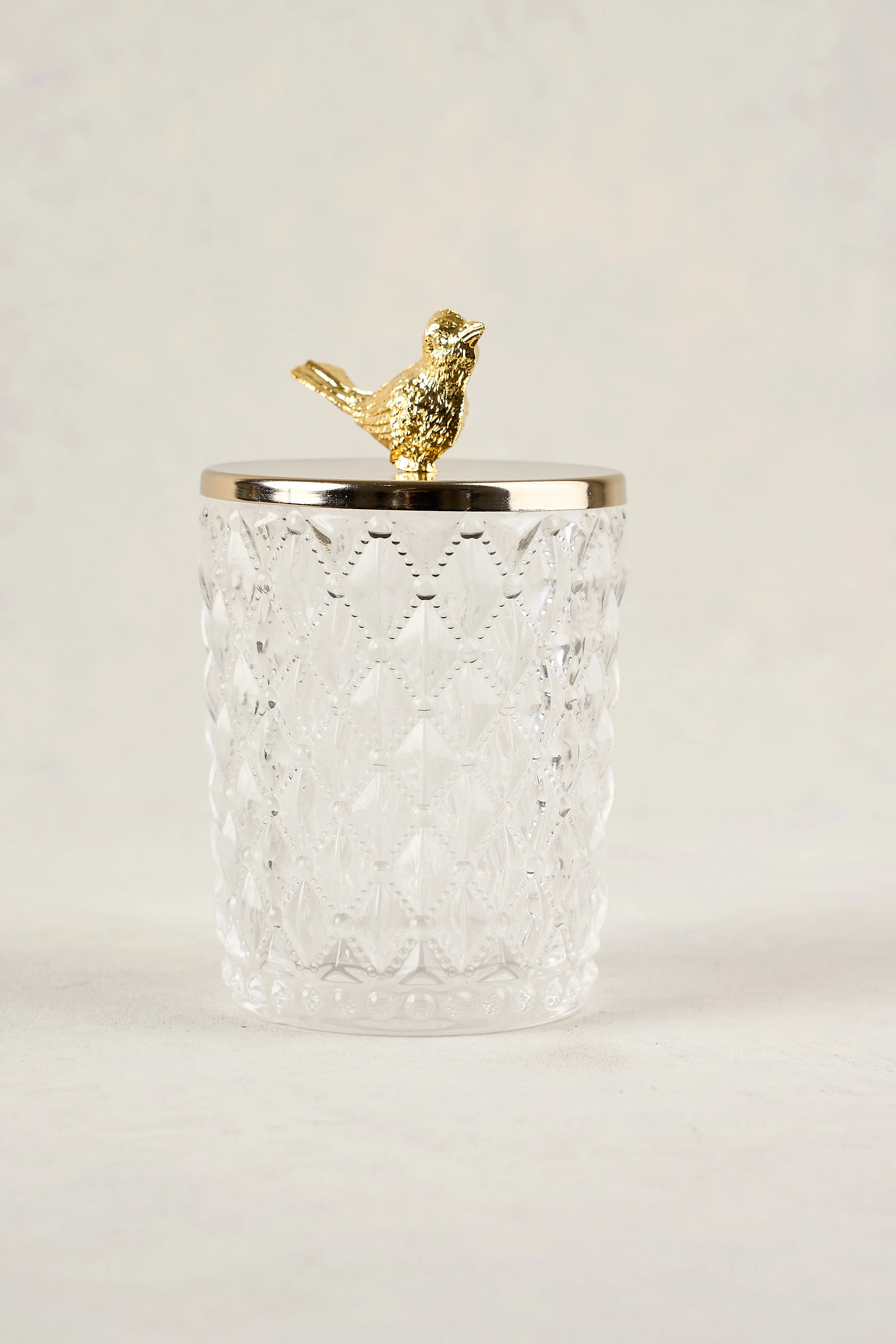 Bird Glass Jar