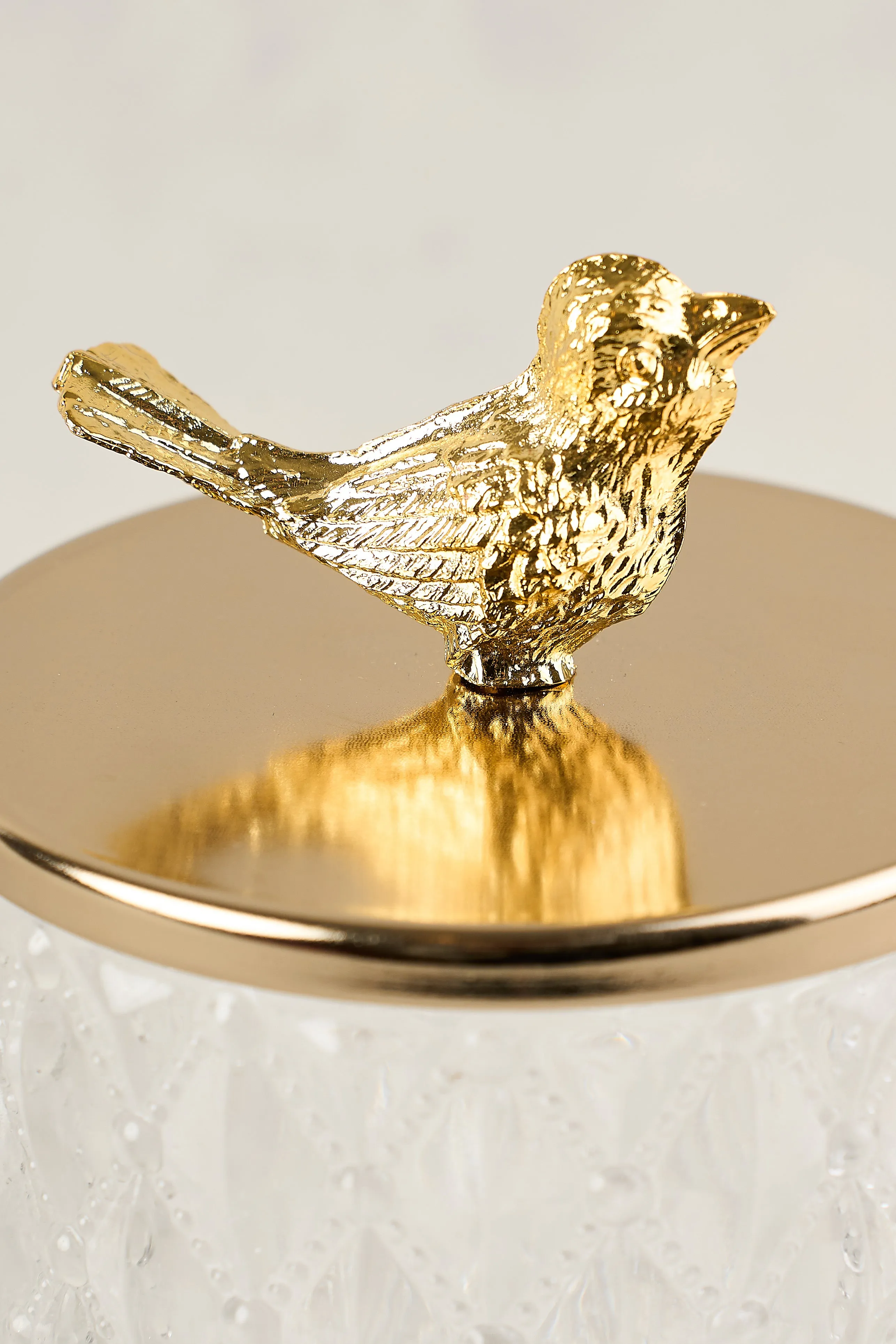 Bird Glass Jar