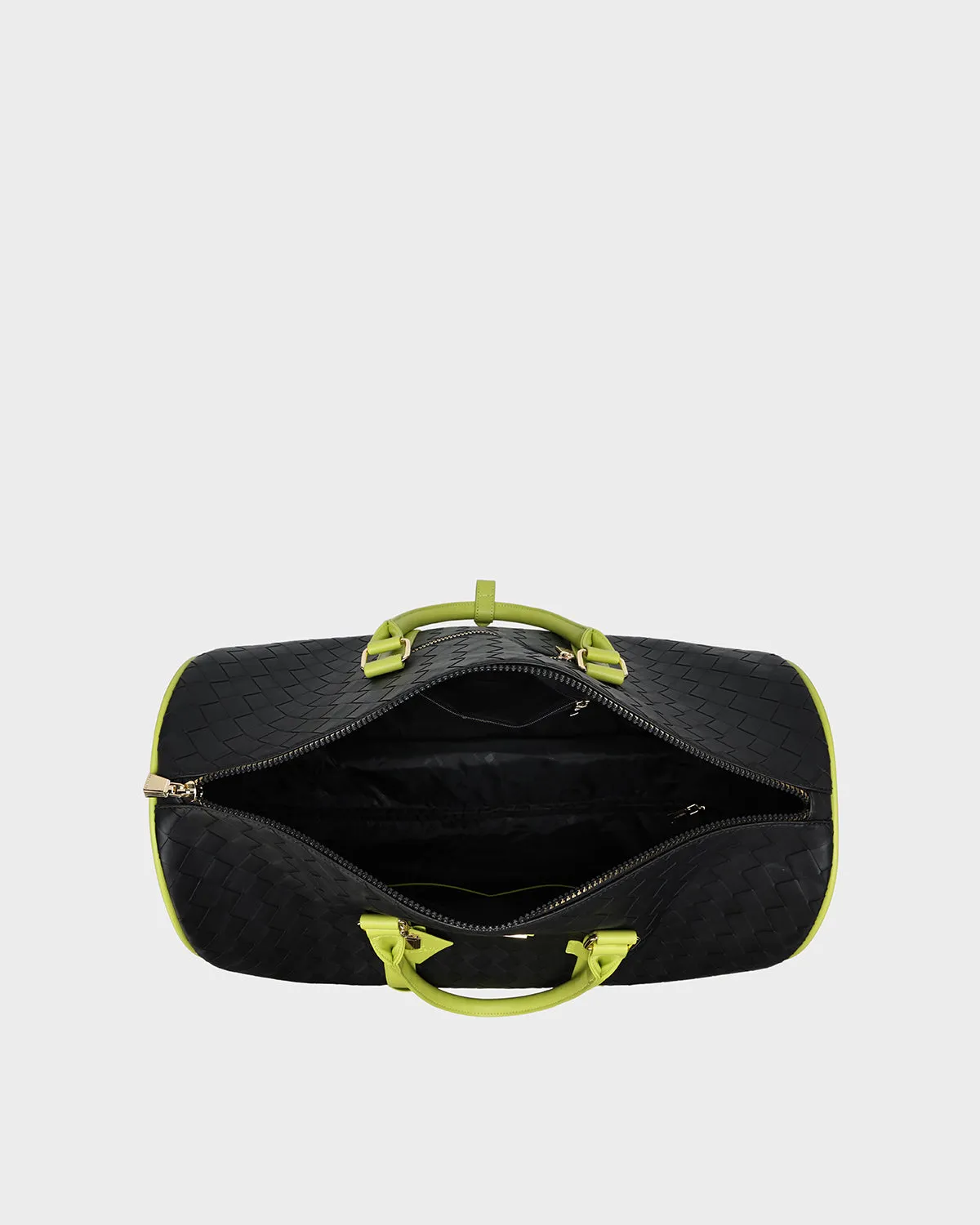 Bodega Rolling Duffle Bag in Black & Slyme