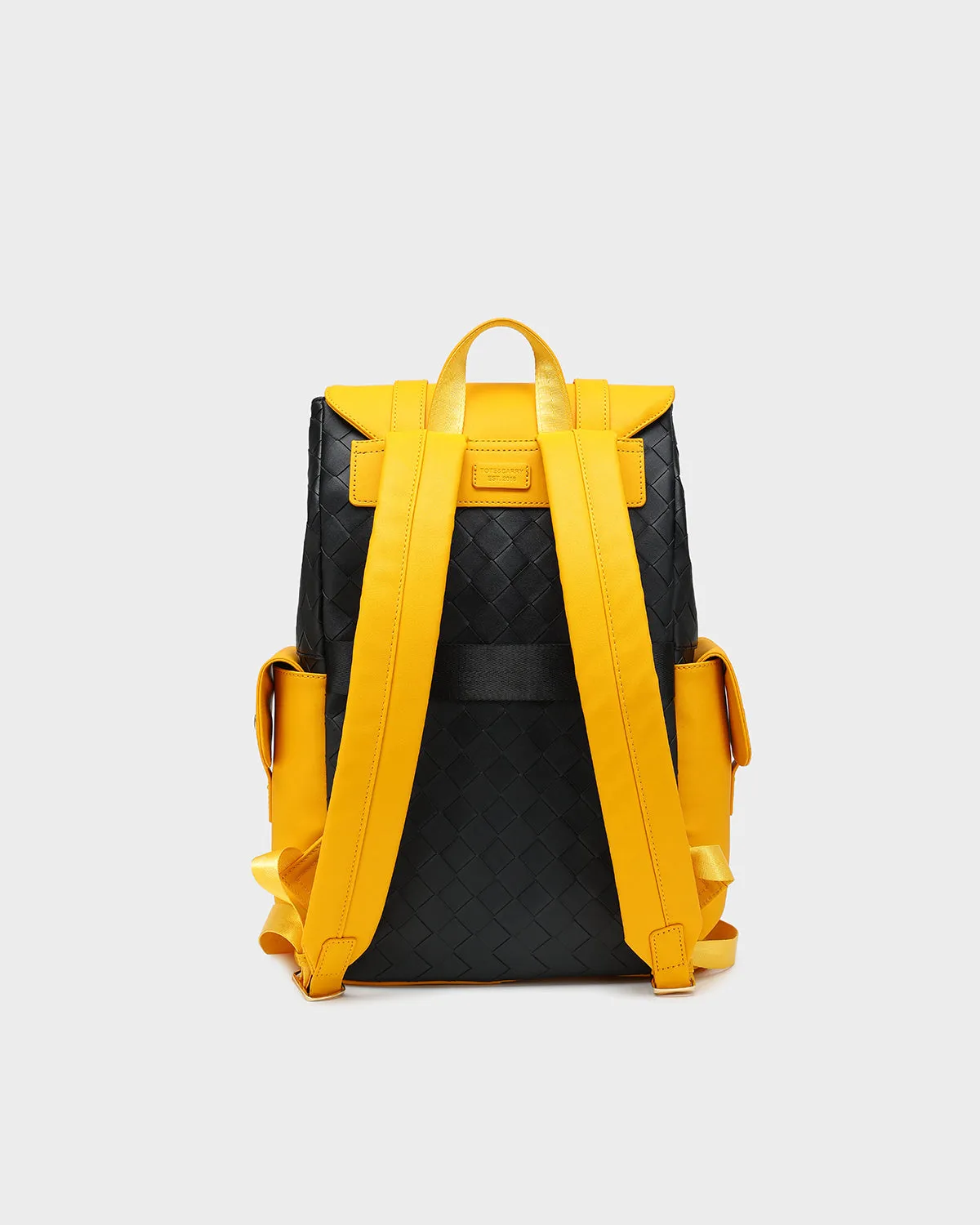 Bodega Rolling Travel Set in Black & Mustard