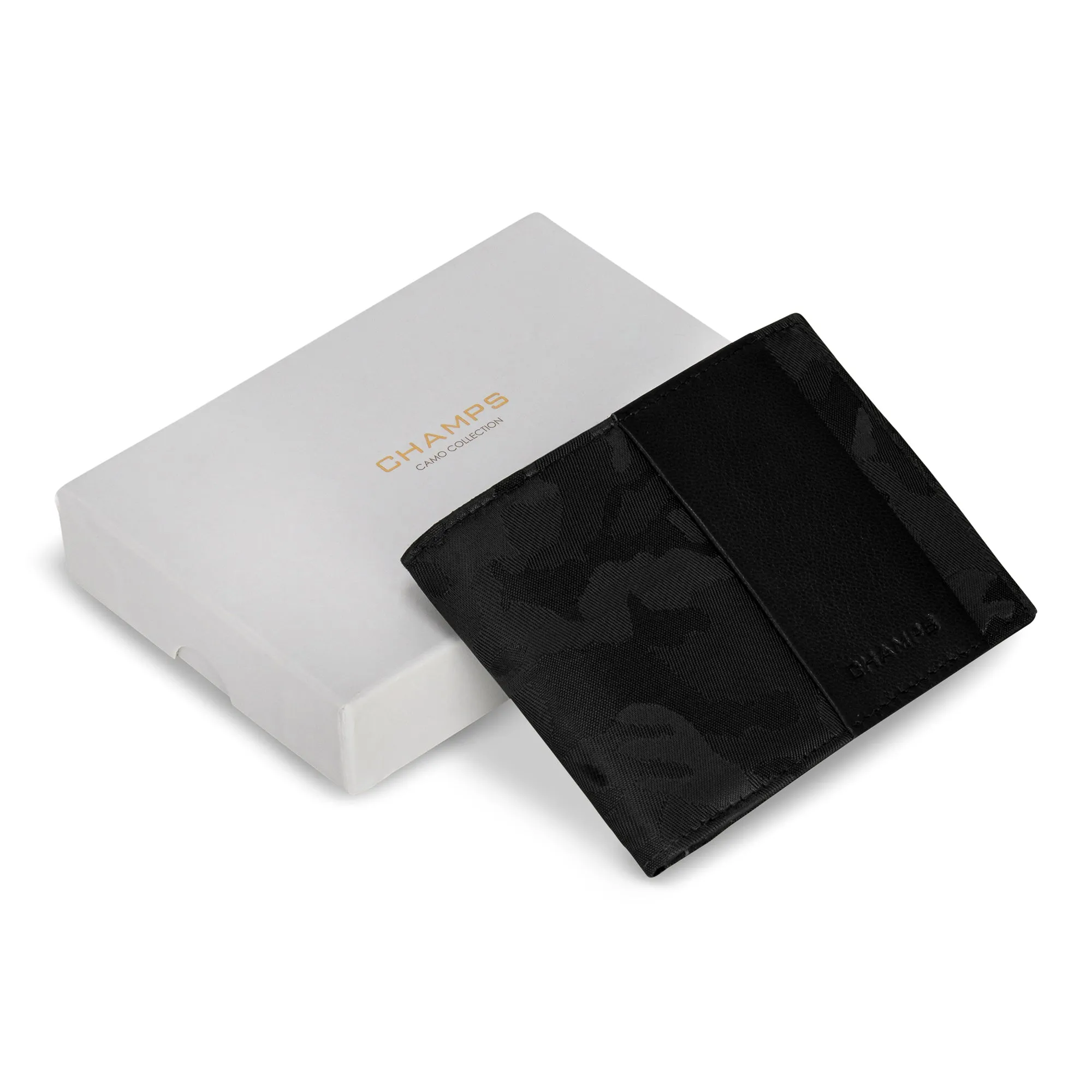 Camo / Leather Bi-Fold Wallet