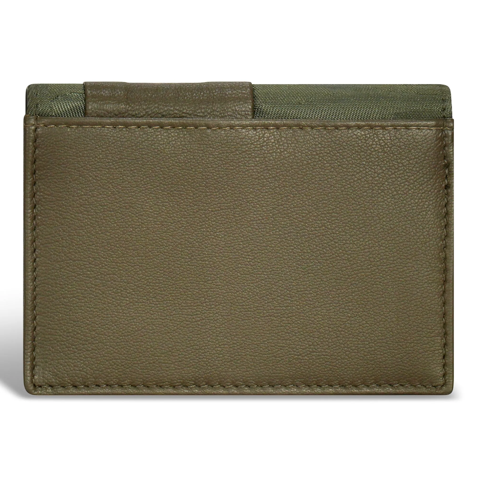 Camo / Leather Cardholder