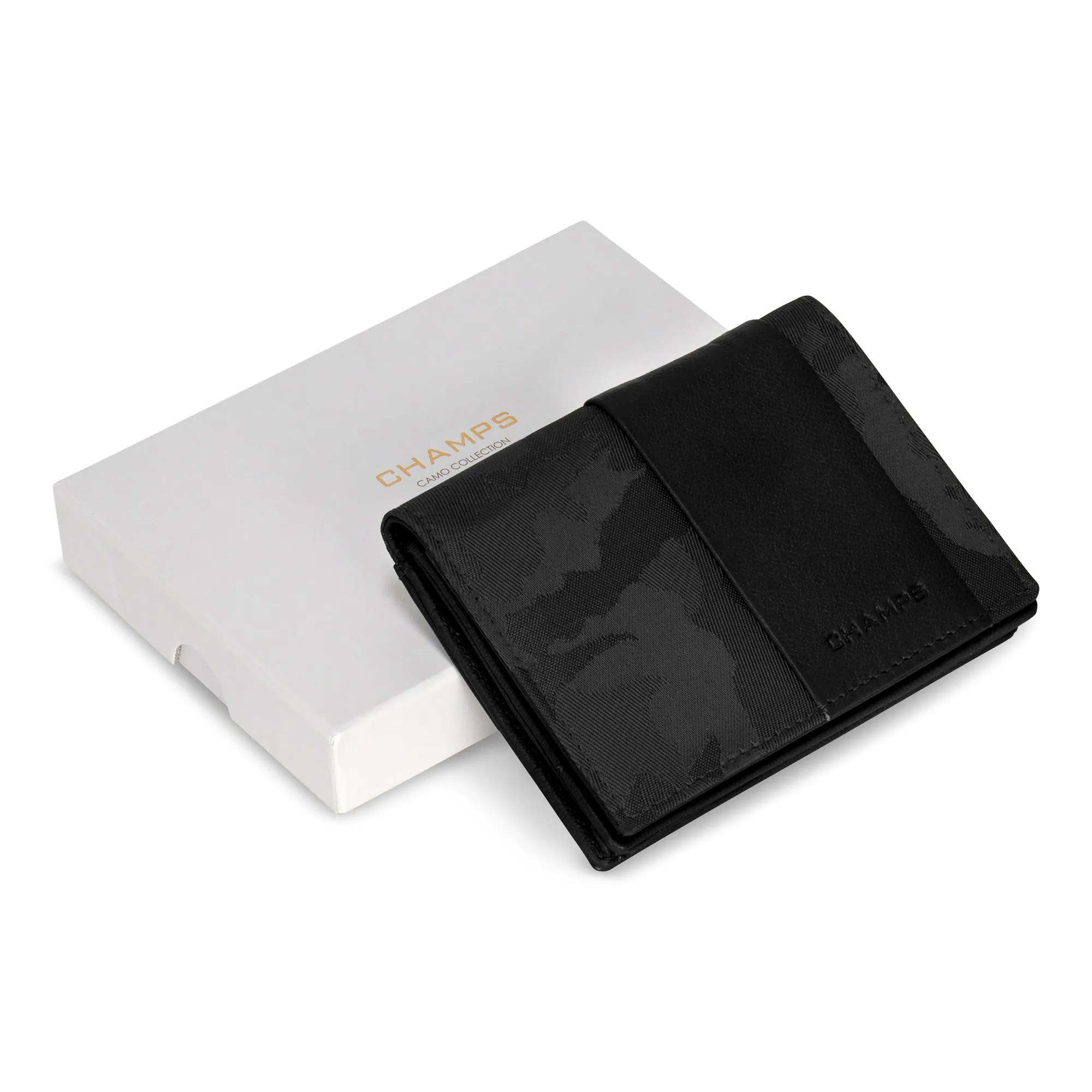 Camo / Leather Cardholder