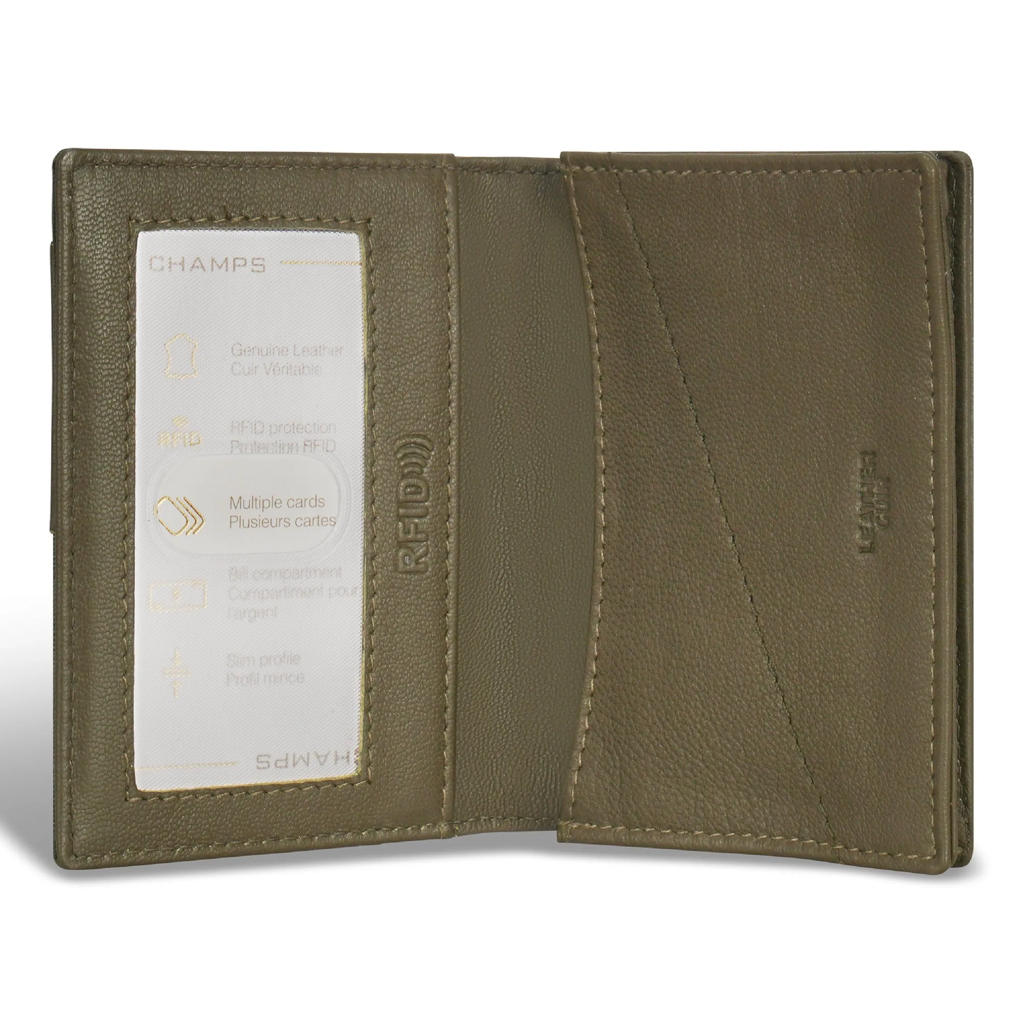Camo / Leather Cardholder