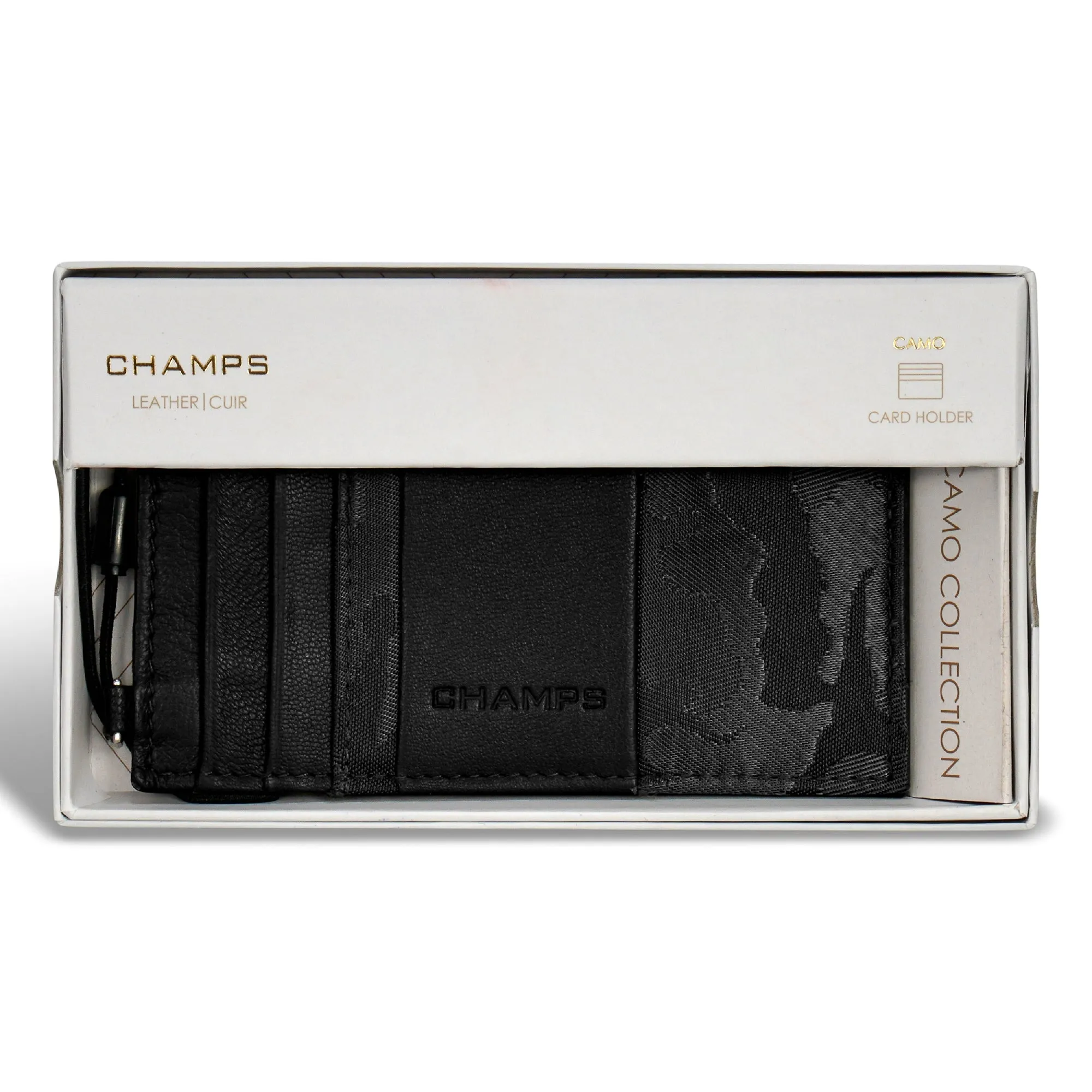 Camo / Leather Slim Cardholder