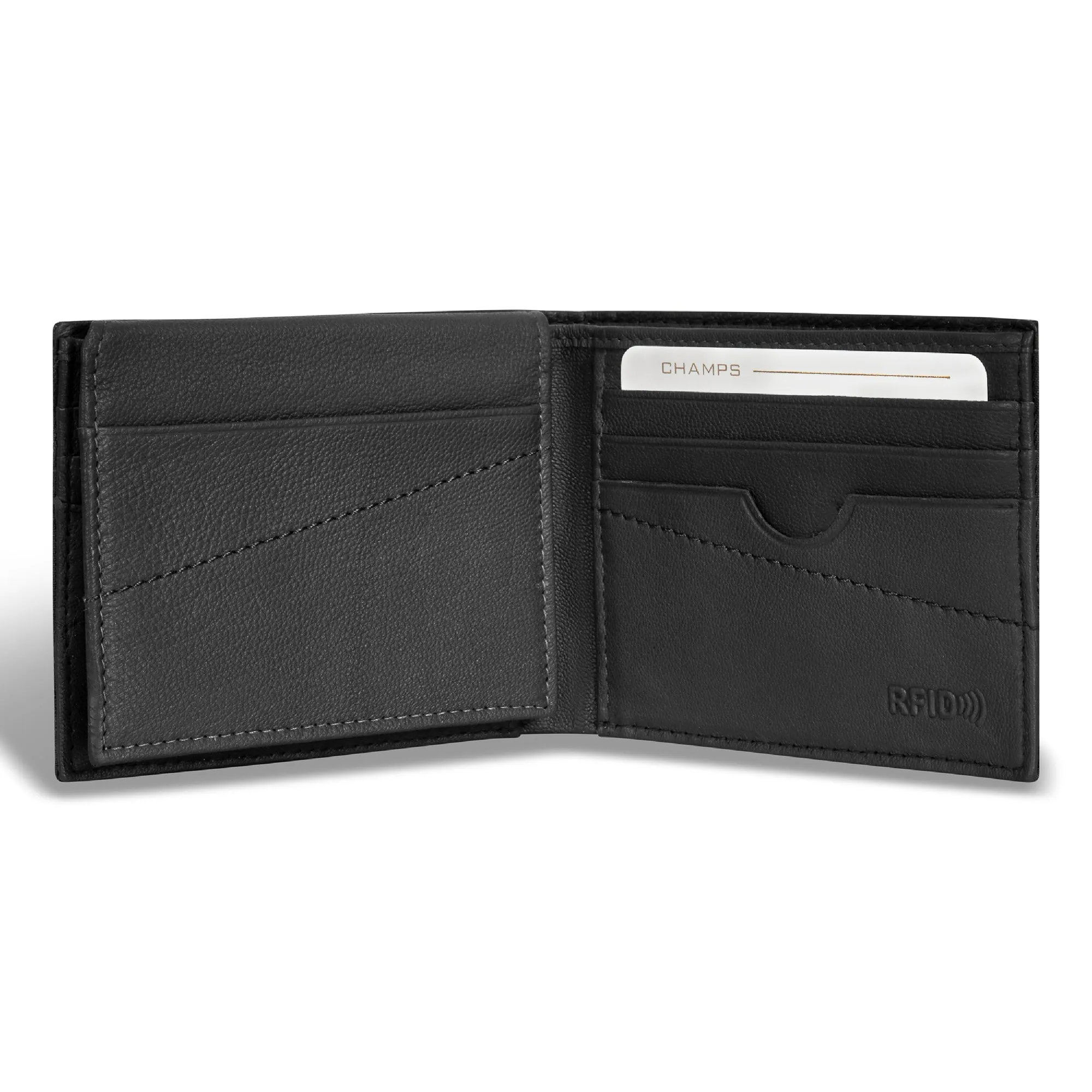 Camo / Leather Top Wing Wallet