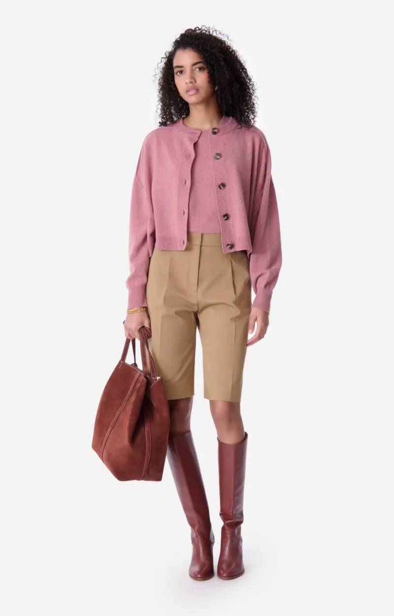 Cardigan Douve 3evc04-v03345 Vieux-Rose