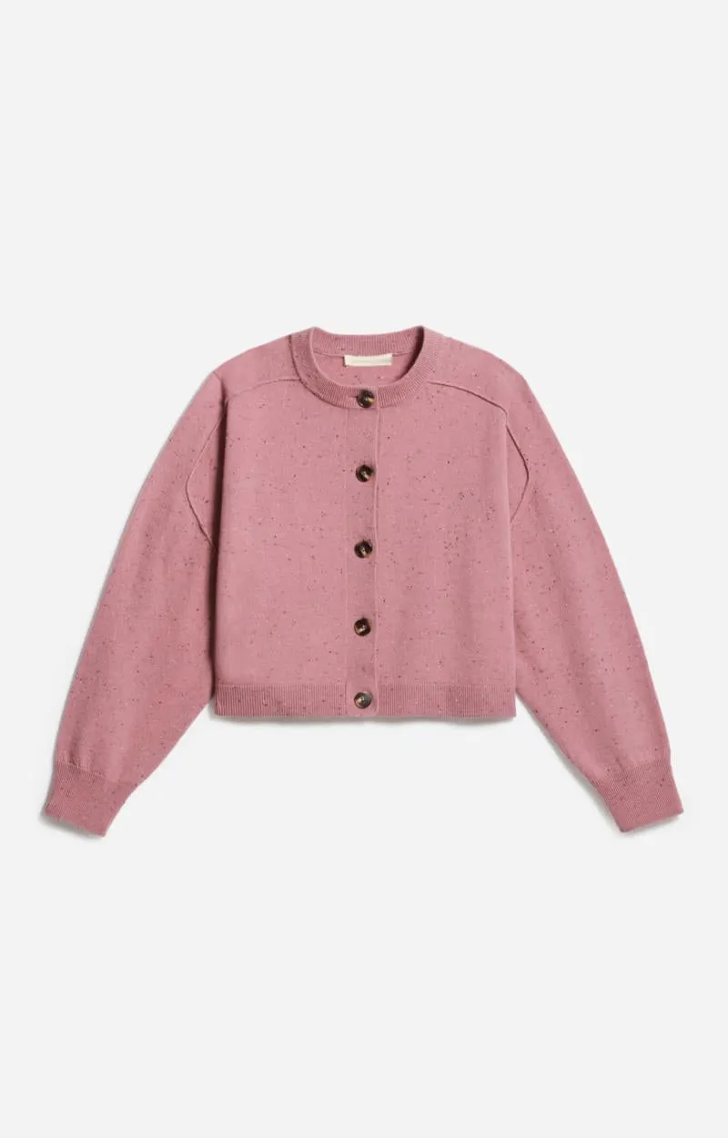 Cardigan Douve 3evc04-v03345 Vieux-Rose