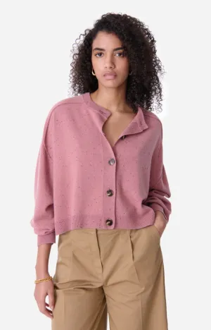 Cardigan Douve 3evc04-v03345 Vieux-Rose