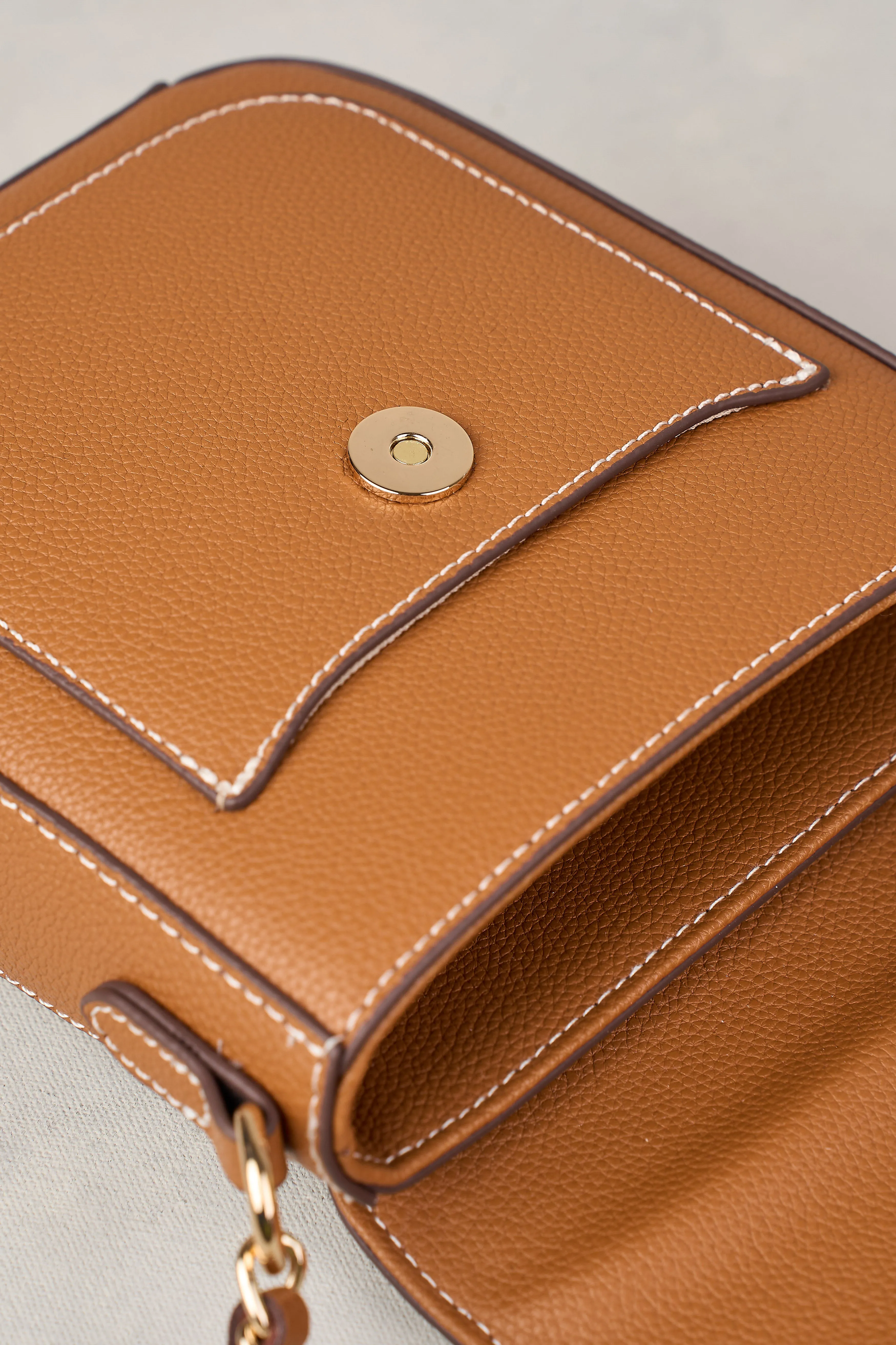 Catriona Leather Crossbody Bag - Tan