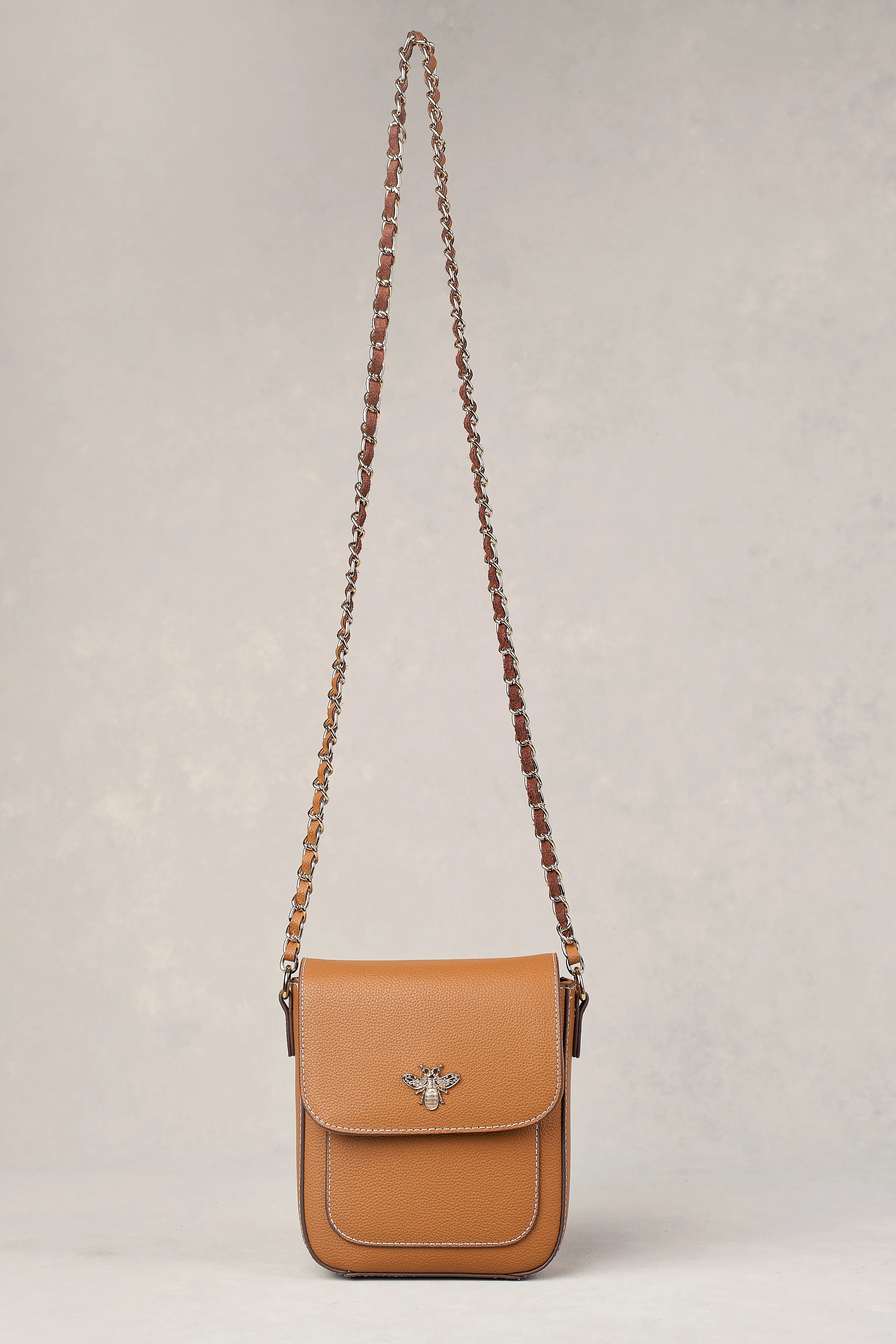 Catriona Leather Crossbody Bag - Tan