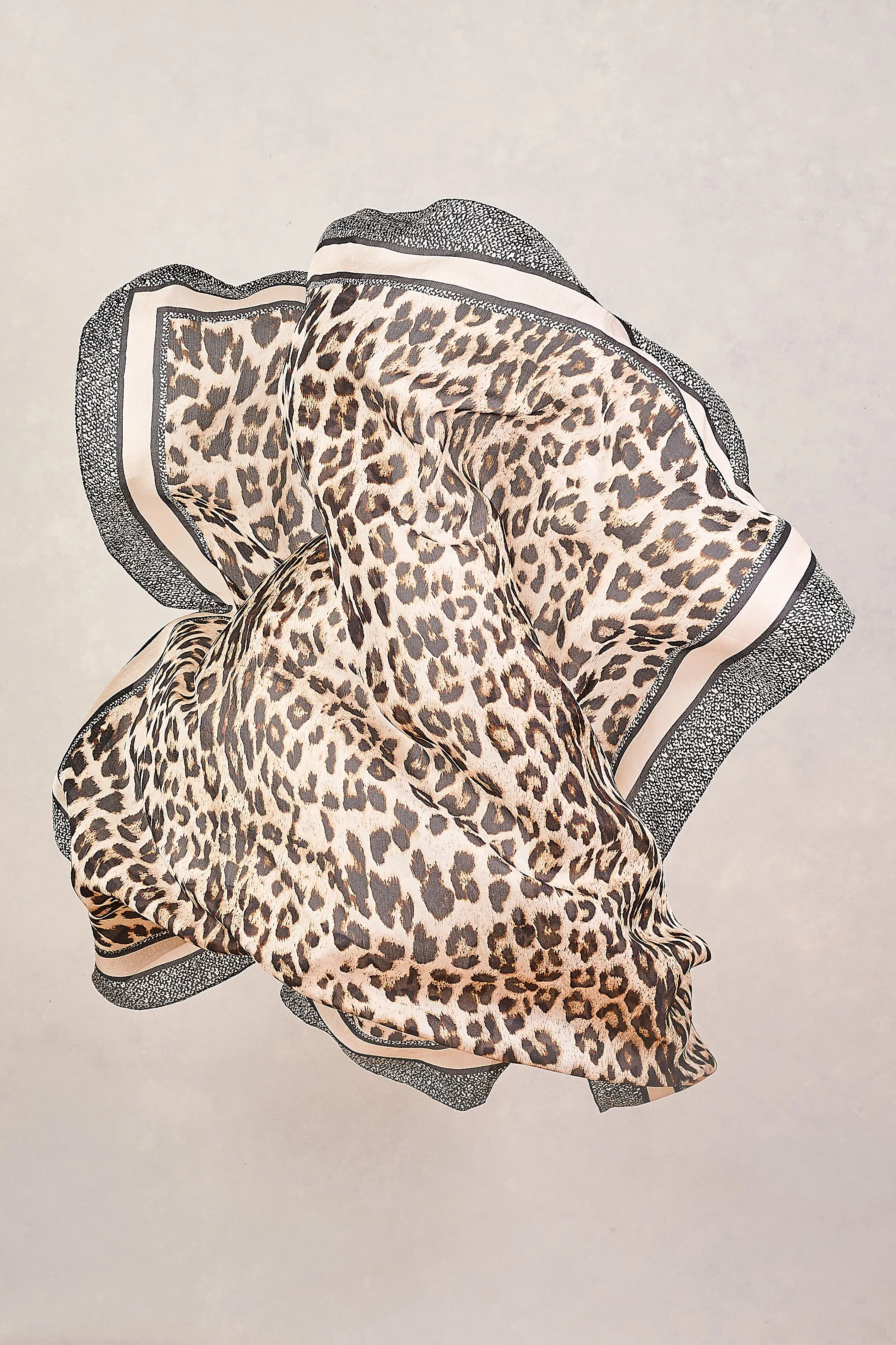 Chyka Leopard Silk Scarf