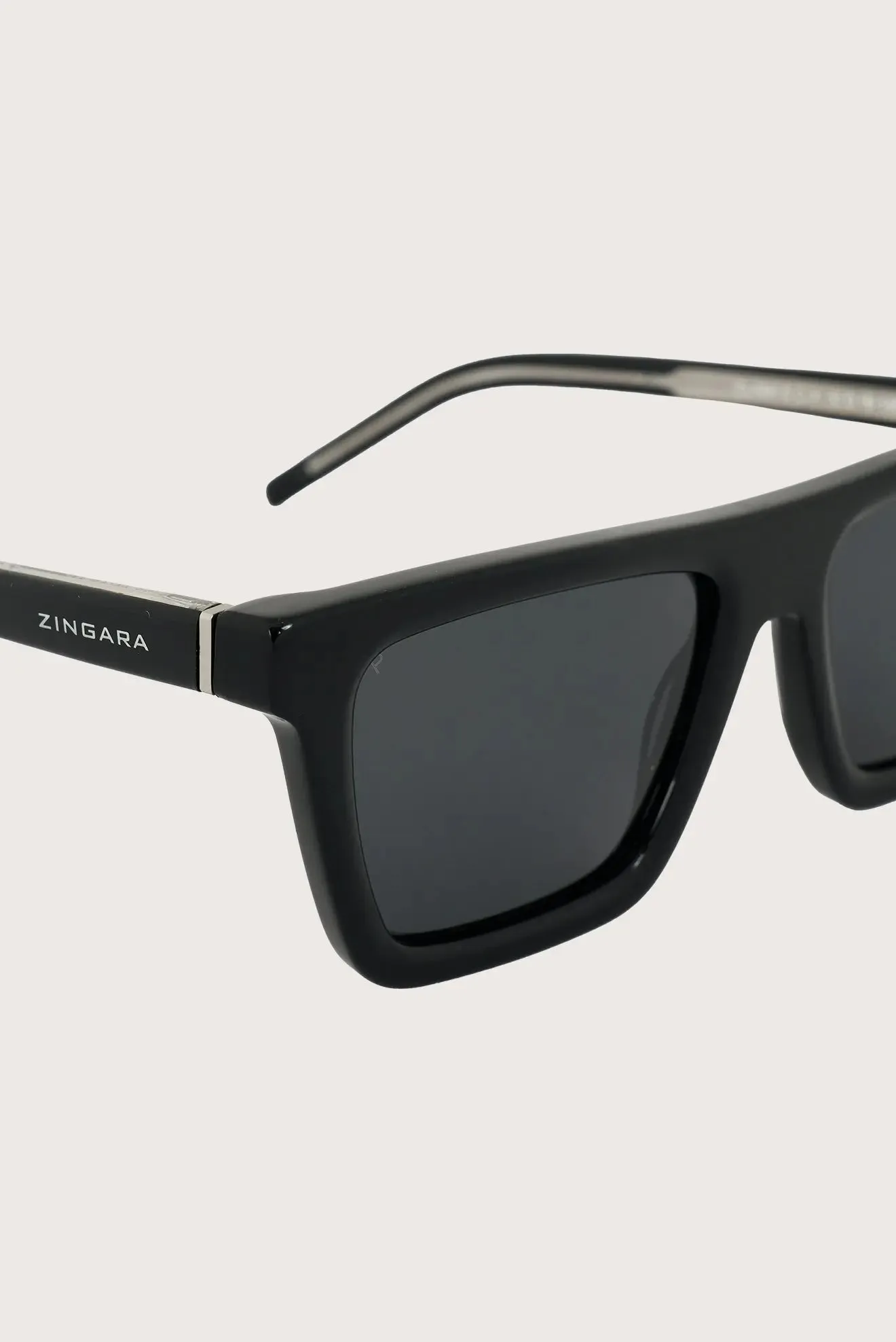 Clash S Sunglasses - Square - Shiny Black