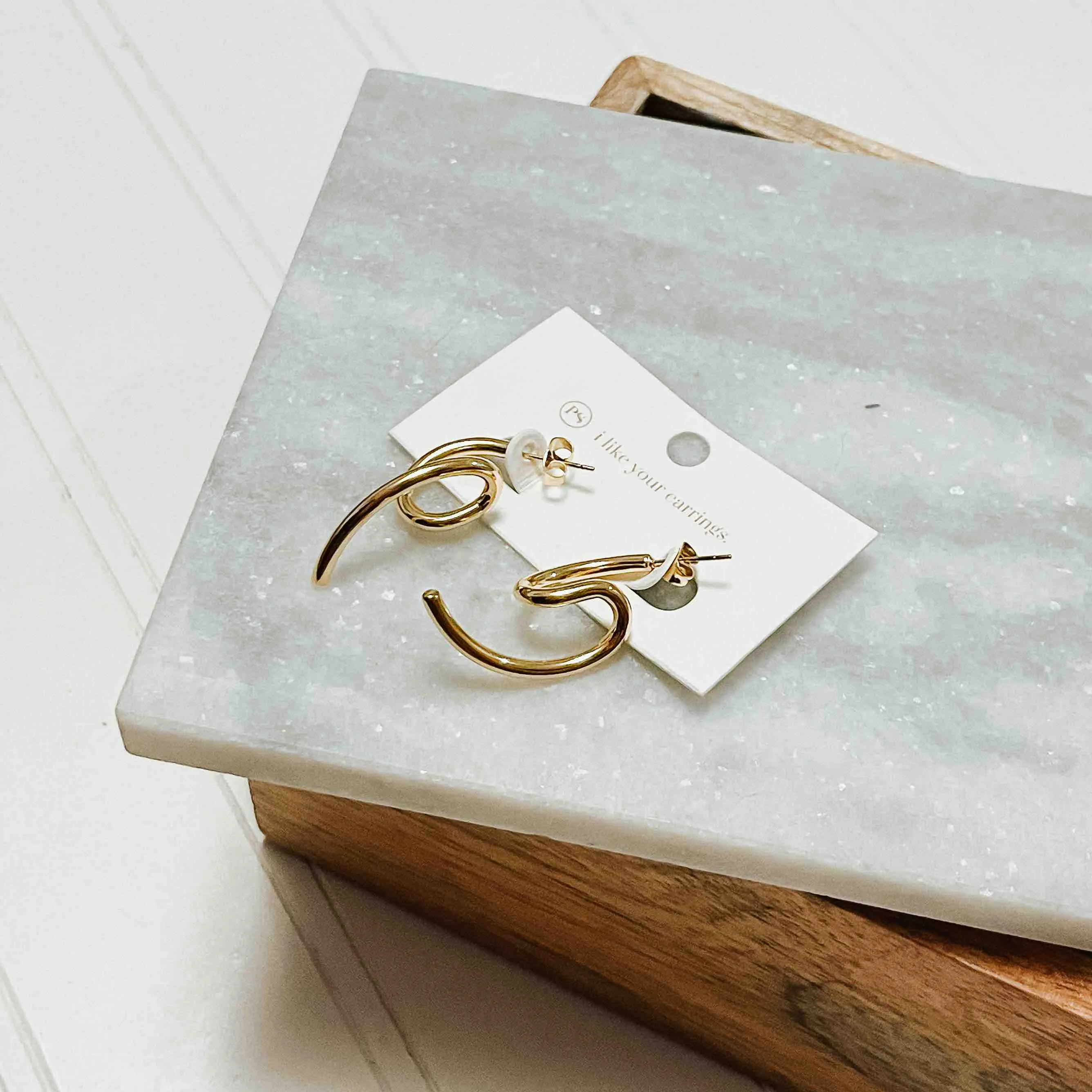 Classic Twirled Earrings *WATERPROOF*