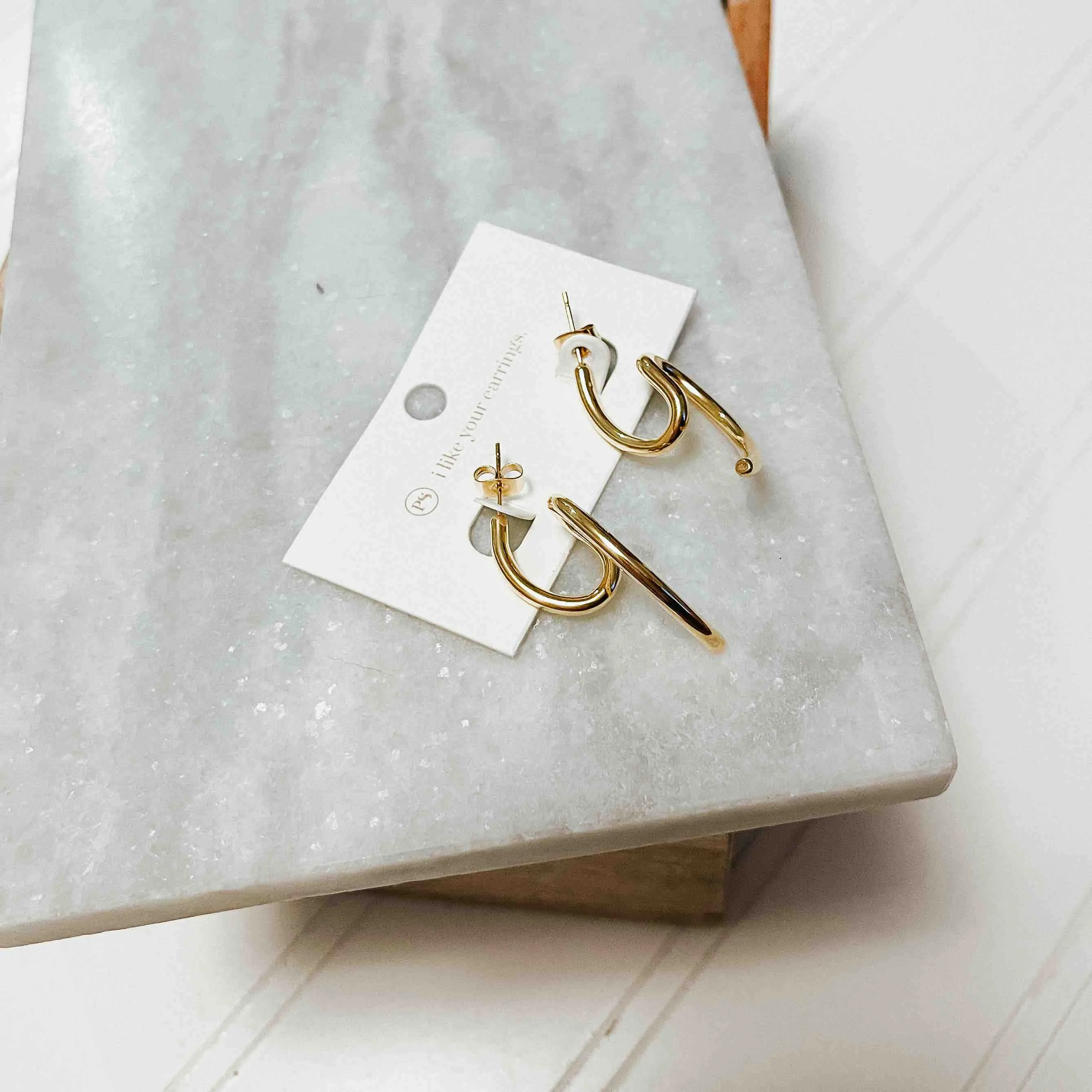 Classic Twirled Earrings *WATERPROOF*