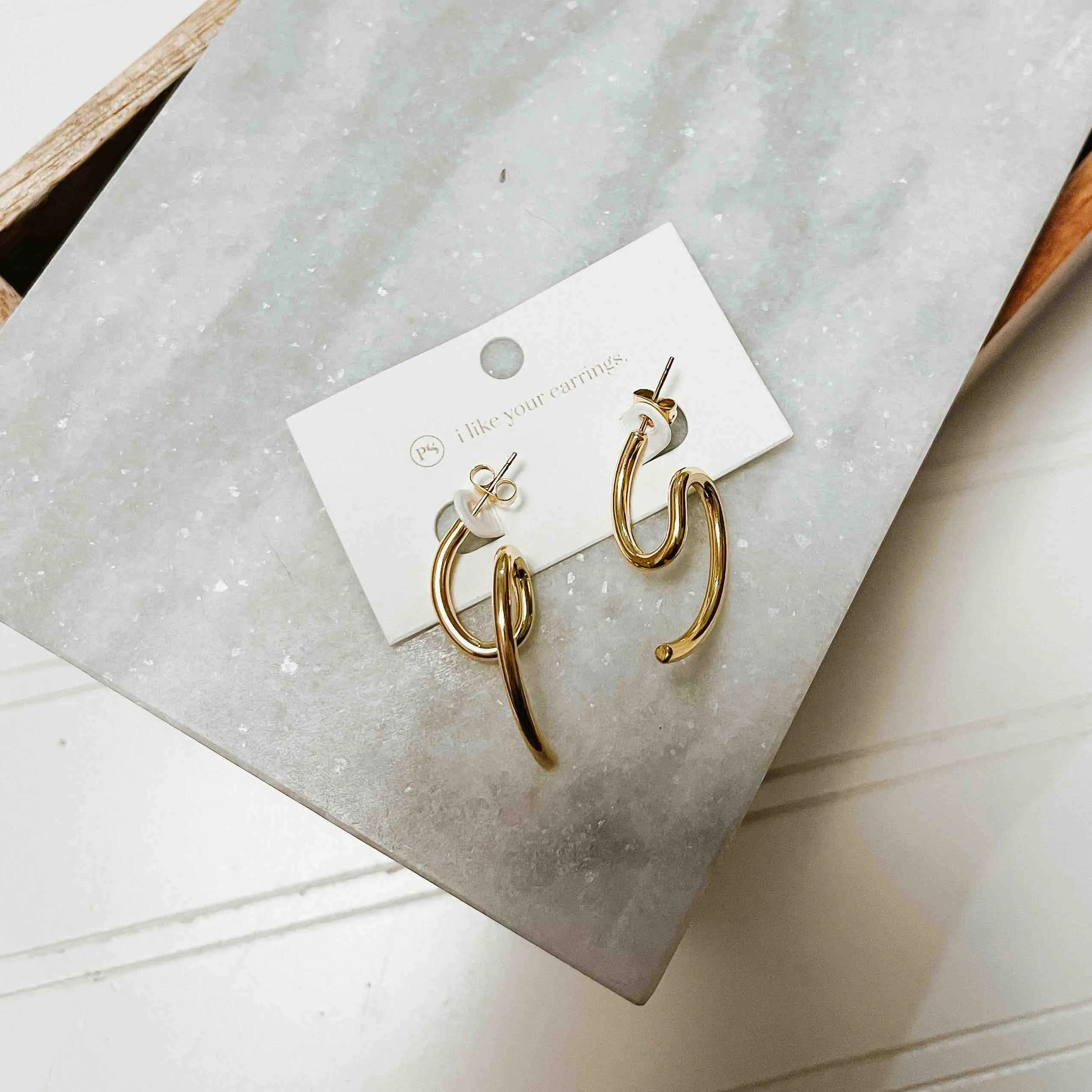 Classic Twirled Earrings *WATERPROOF*