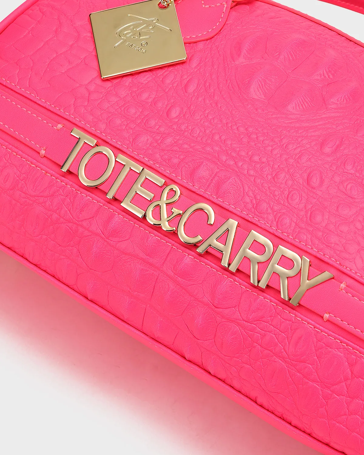Couture Italy Purse in Neon Pink