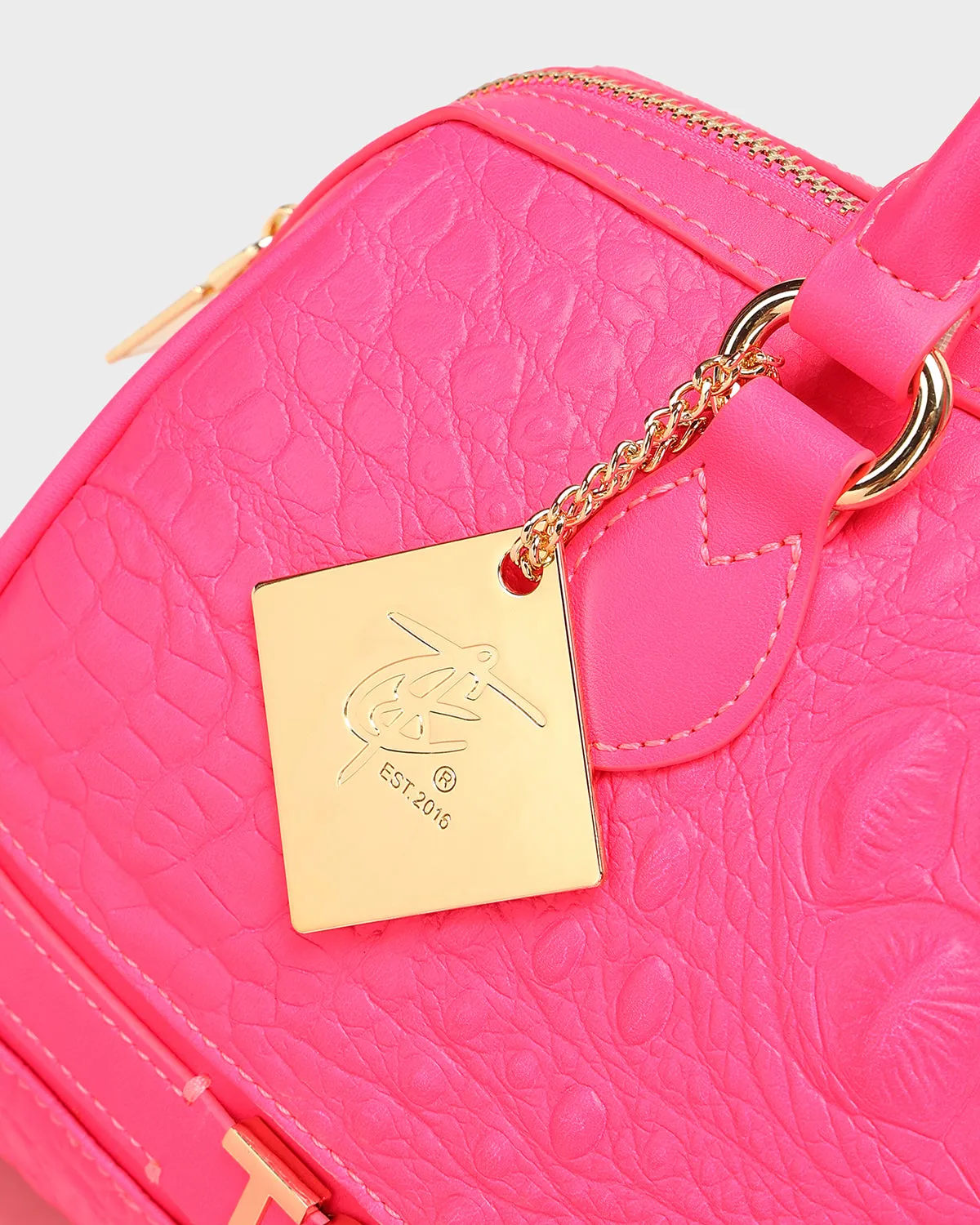 Couture Italy Purse in Neon Pink