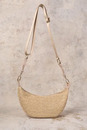 Crescent Crochet Shoulder Bag - Natural