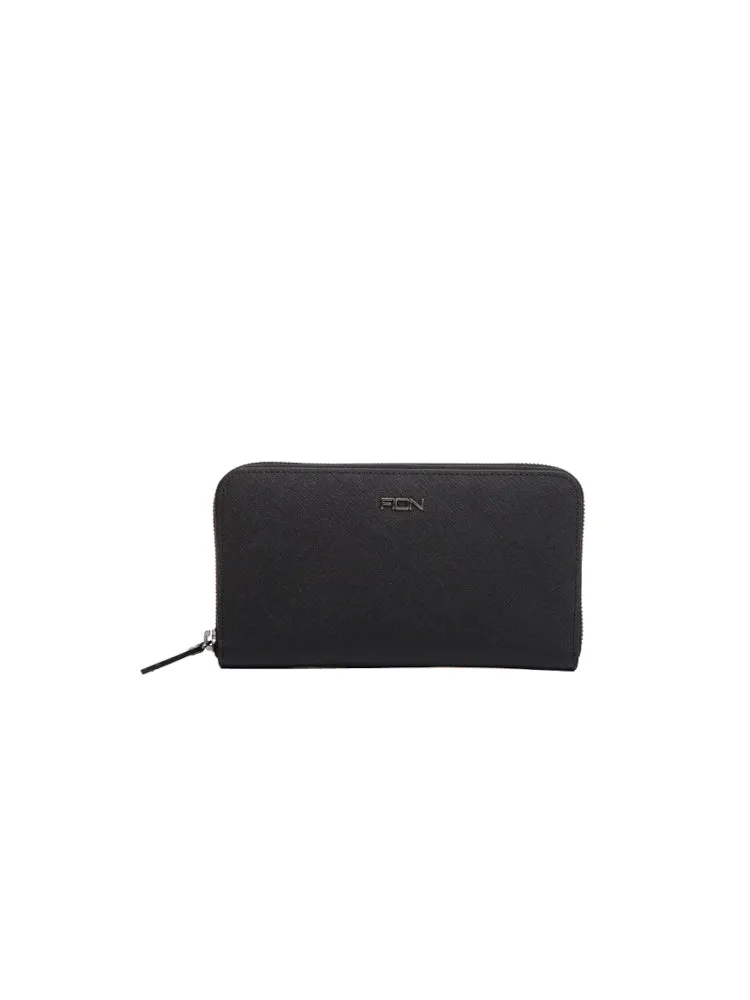 Cross Leather Long Zip Wallet