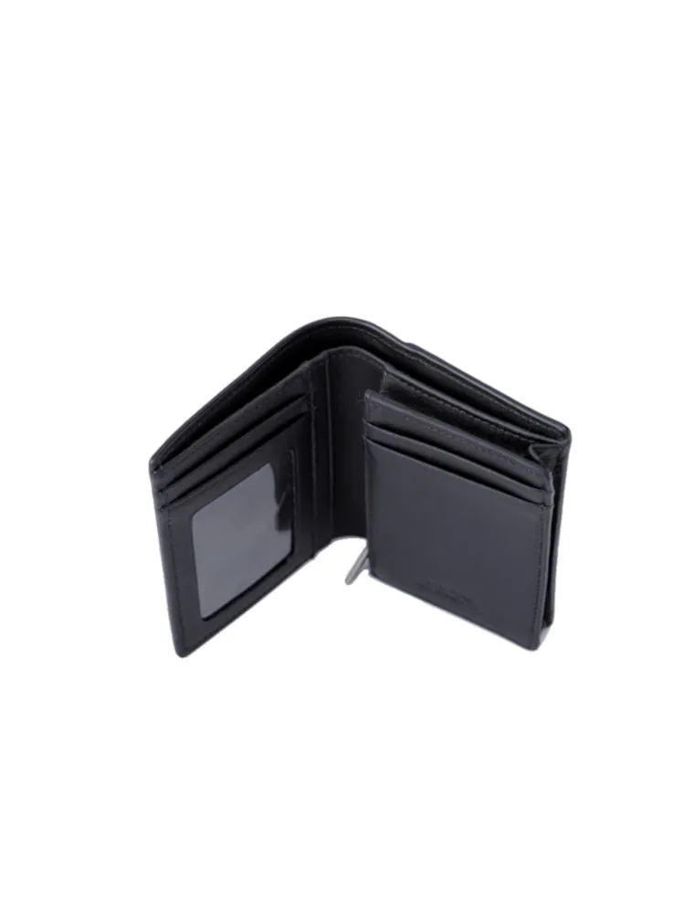 Cross Leather Short Wallet