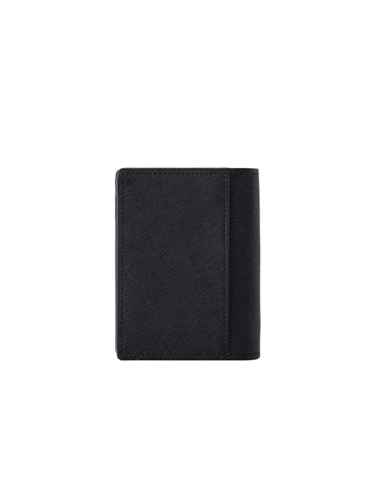 Cross Leather Short Wallet