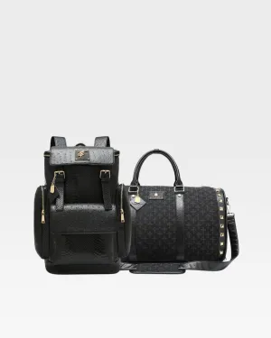 Cross Rolling Travel Set in Black