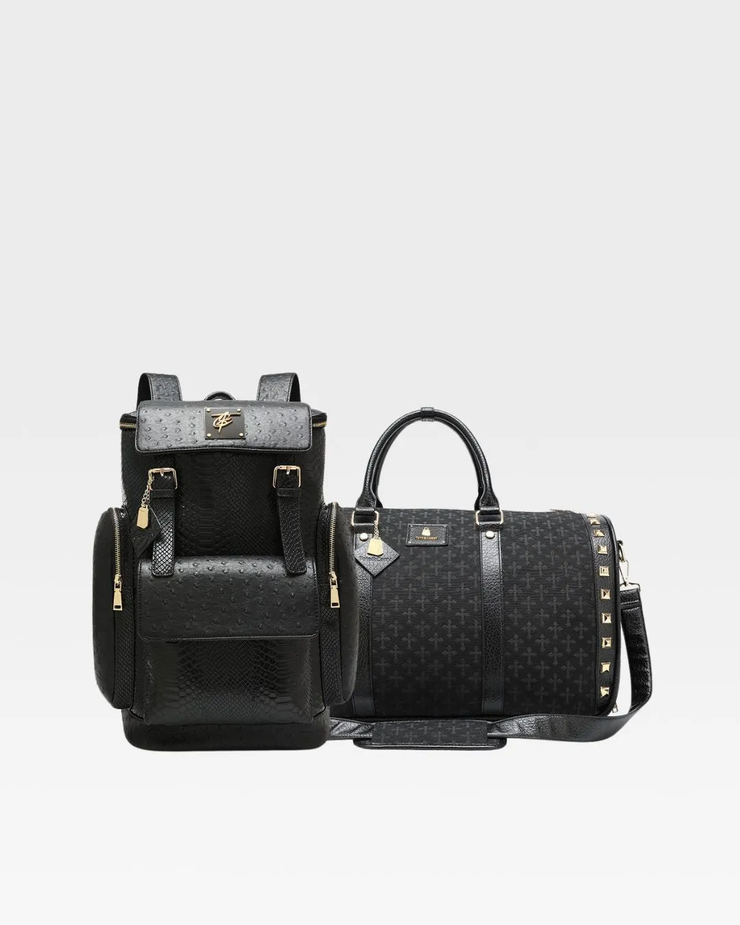 Cross Rolling Travel Set in Black