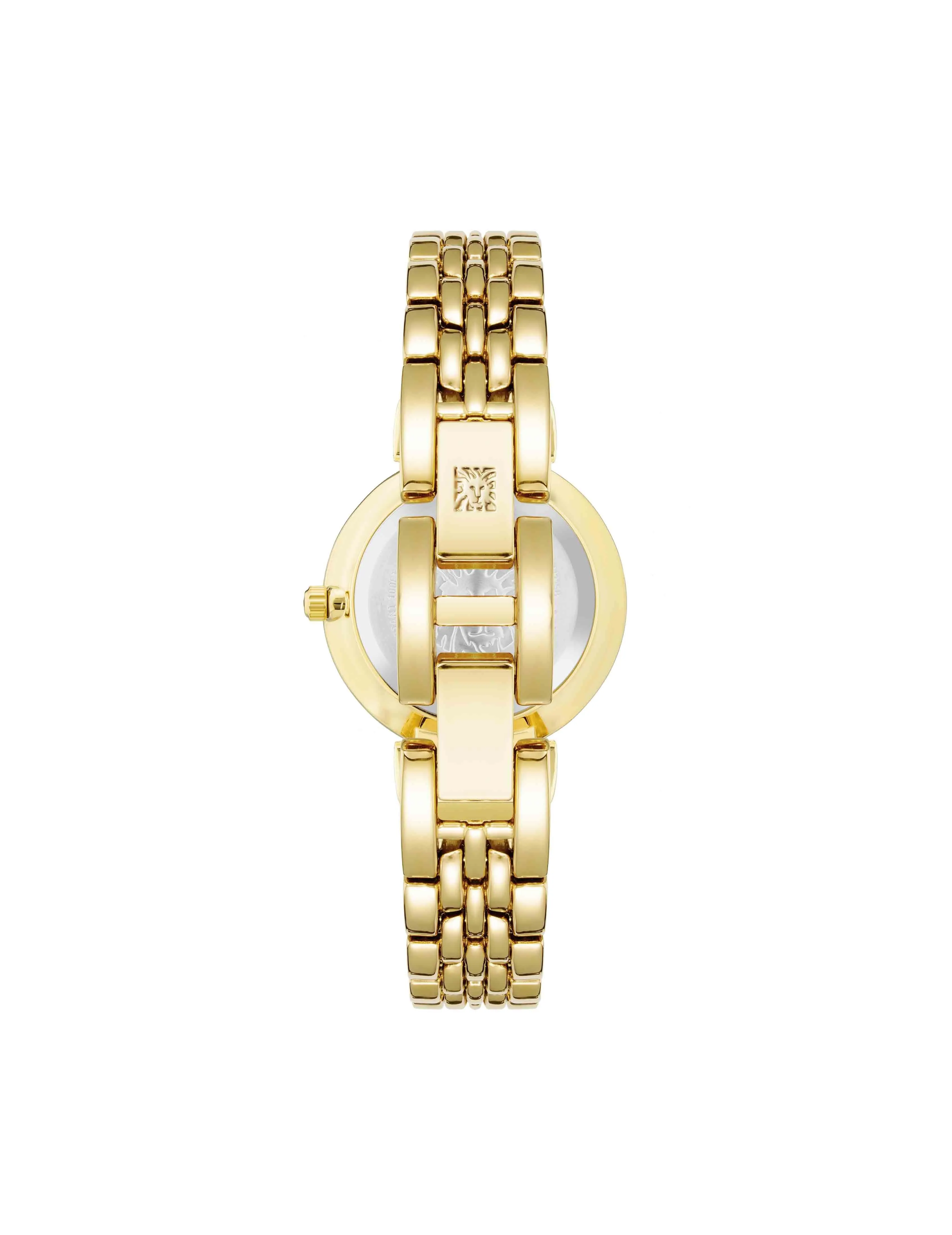 Embossed Floral Pattern Dial Watch