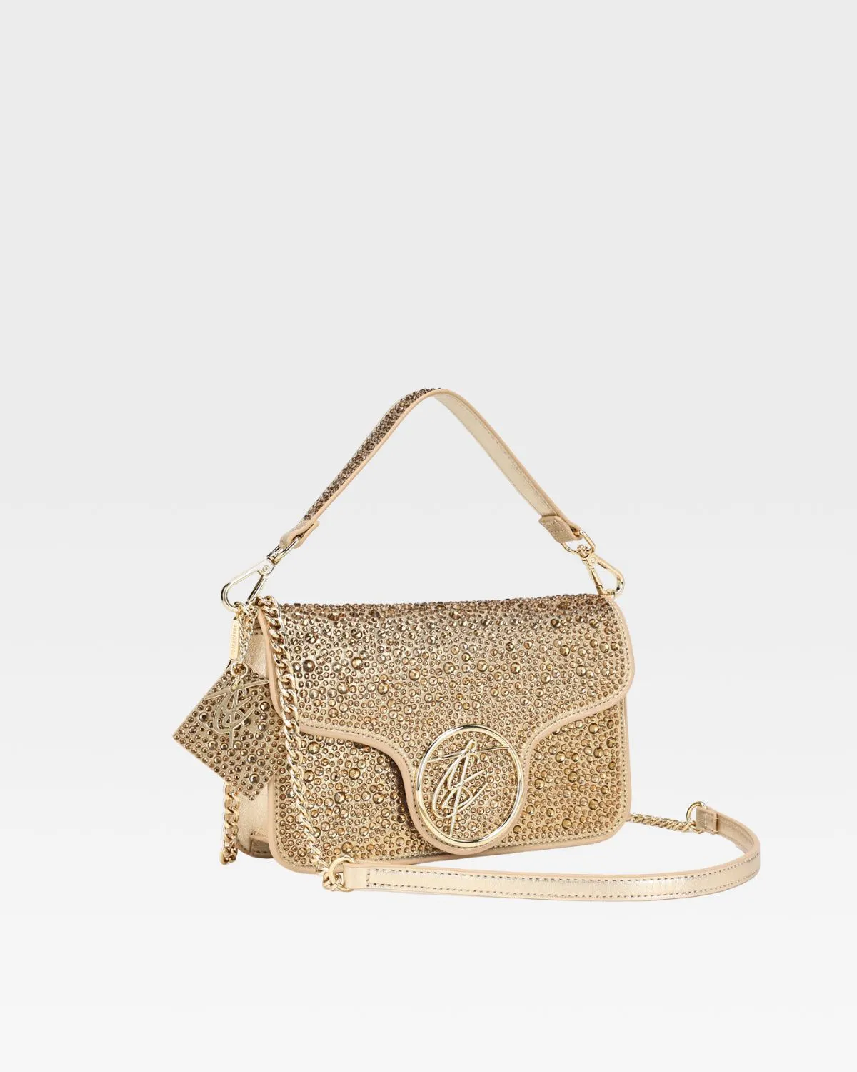 Glitter Shoulder Bag in Gold
