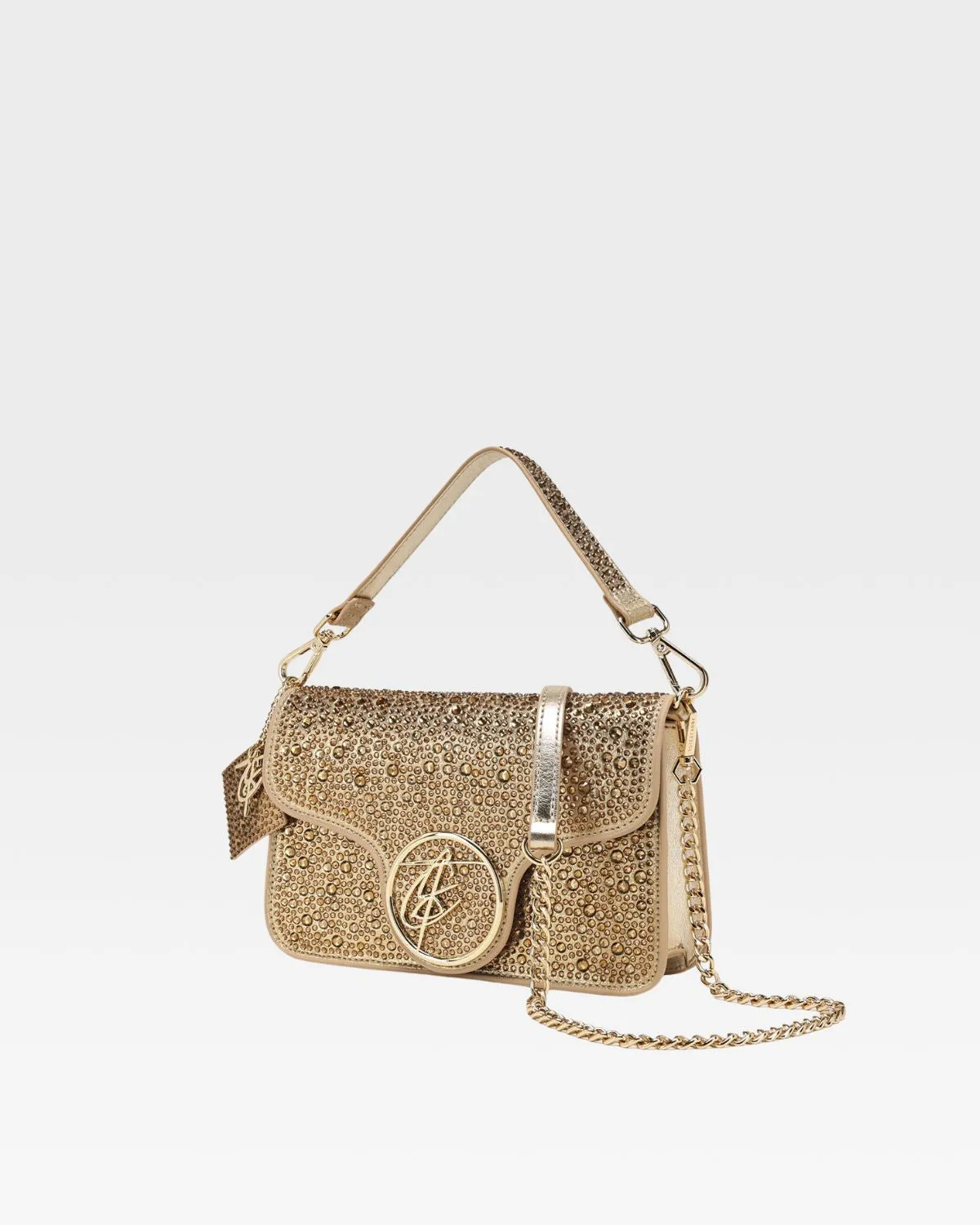 Glitter Shoulder Bag in Gold