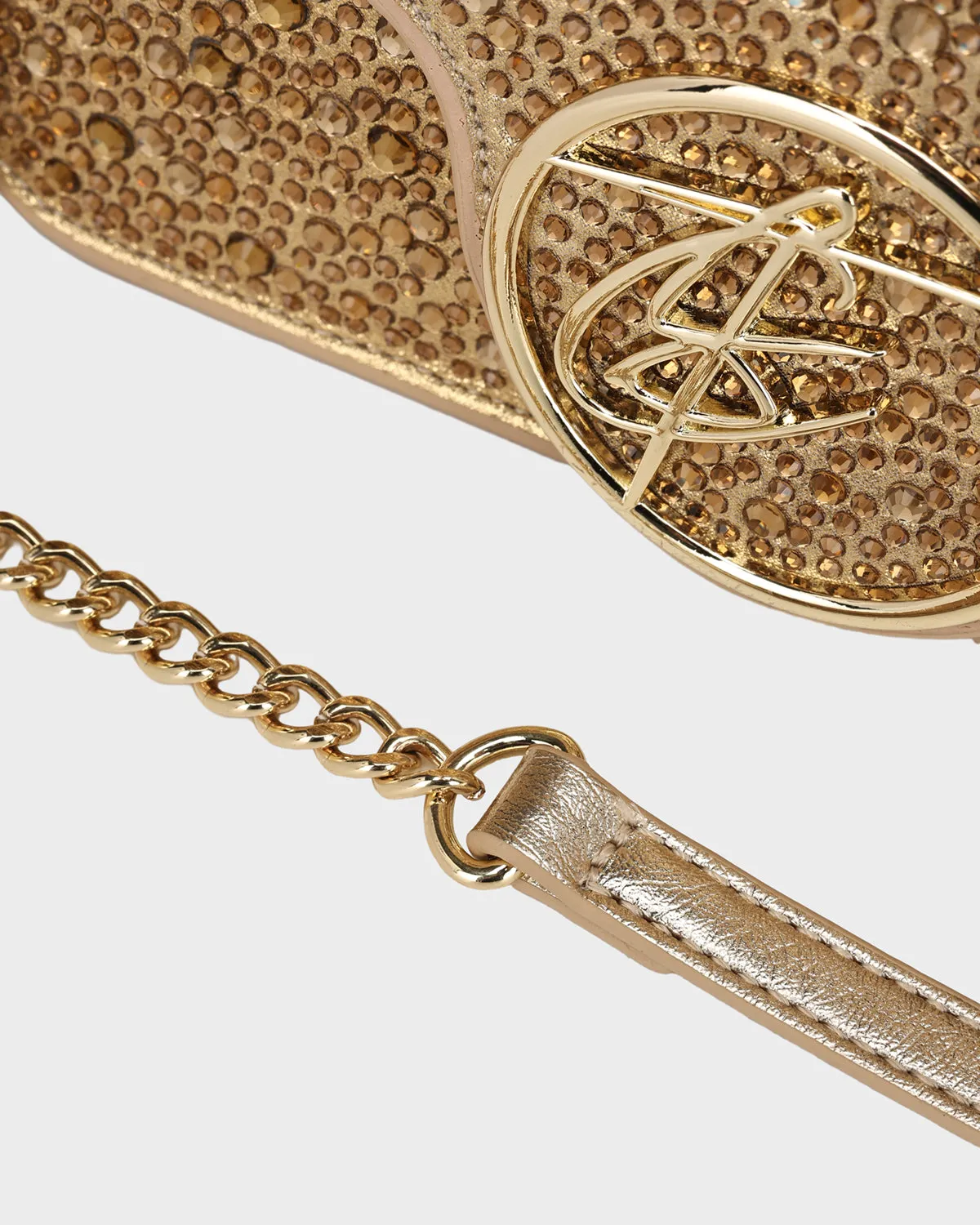 Glitter Shoulder Bag in Gold