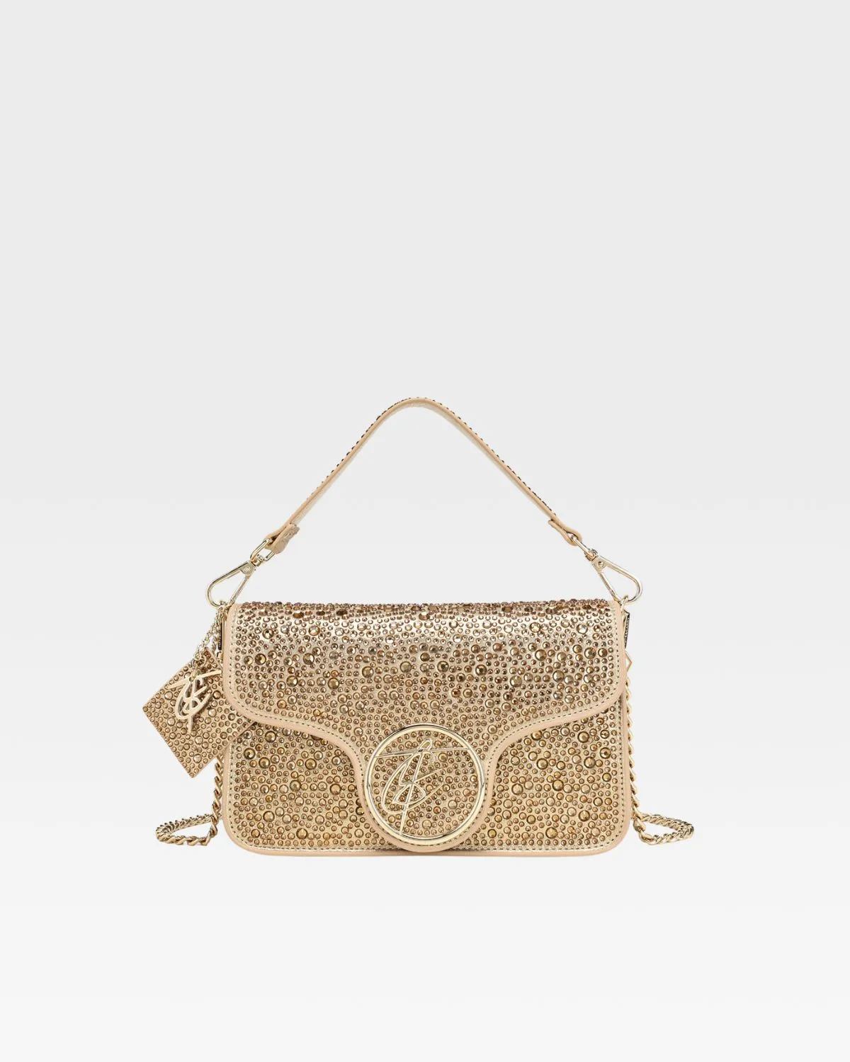 Glitter Shoulder Bag in Gold